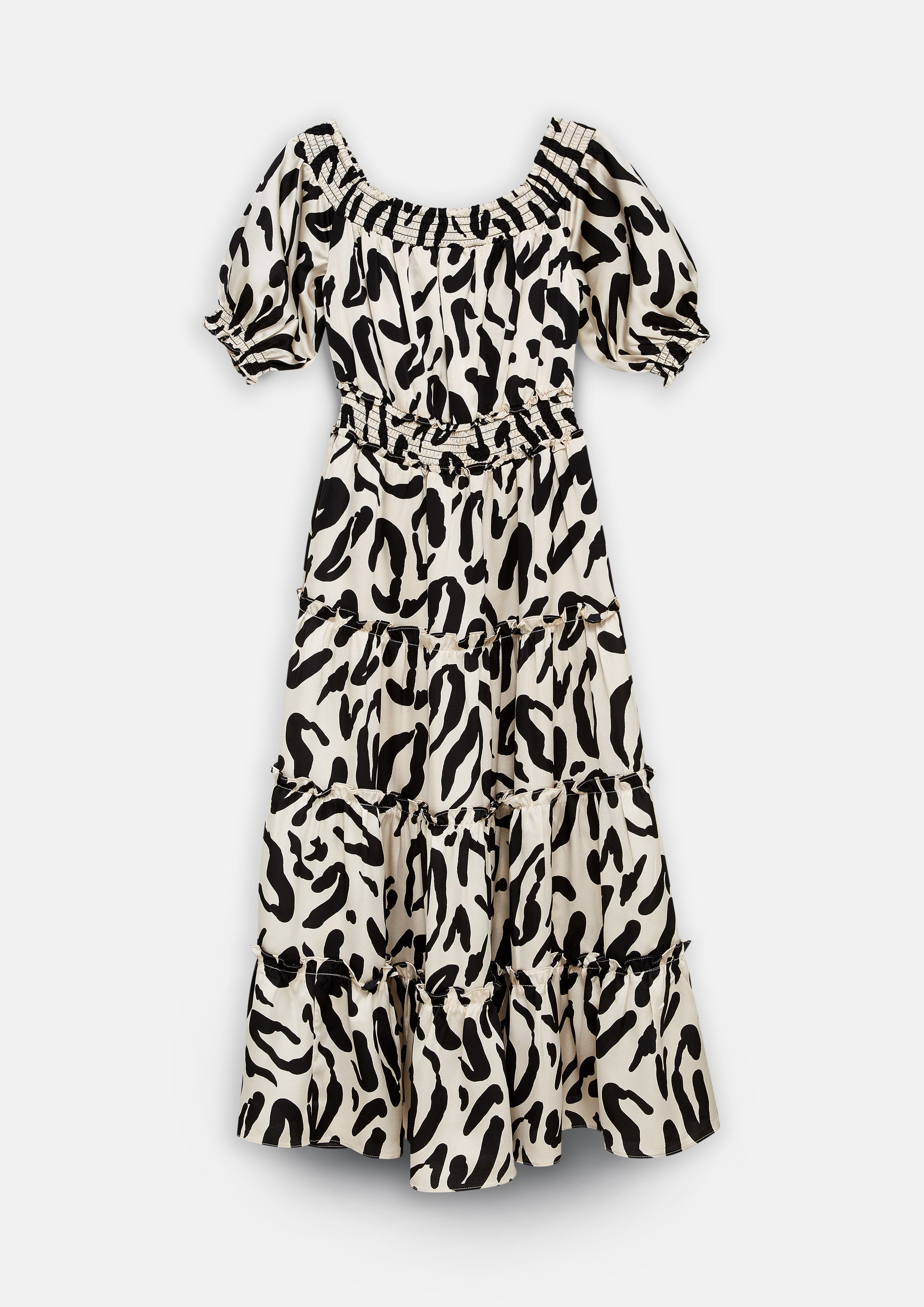 White Jaguar Maxi Dress Lost In Museum Collection