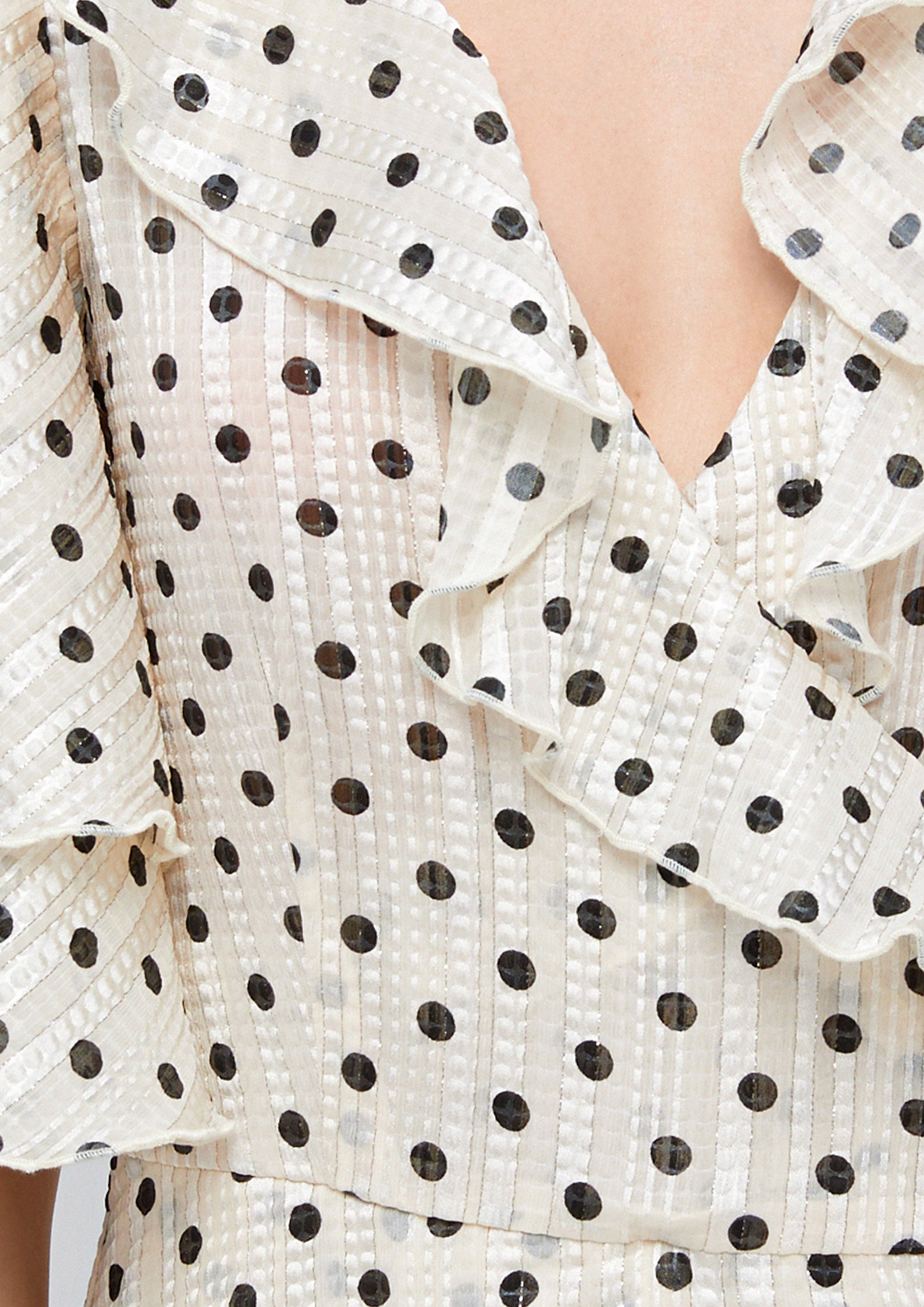 Polka-Dot Ruffle Romper Lost In Museum Collection