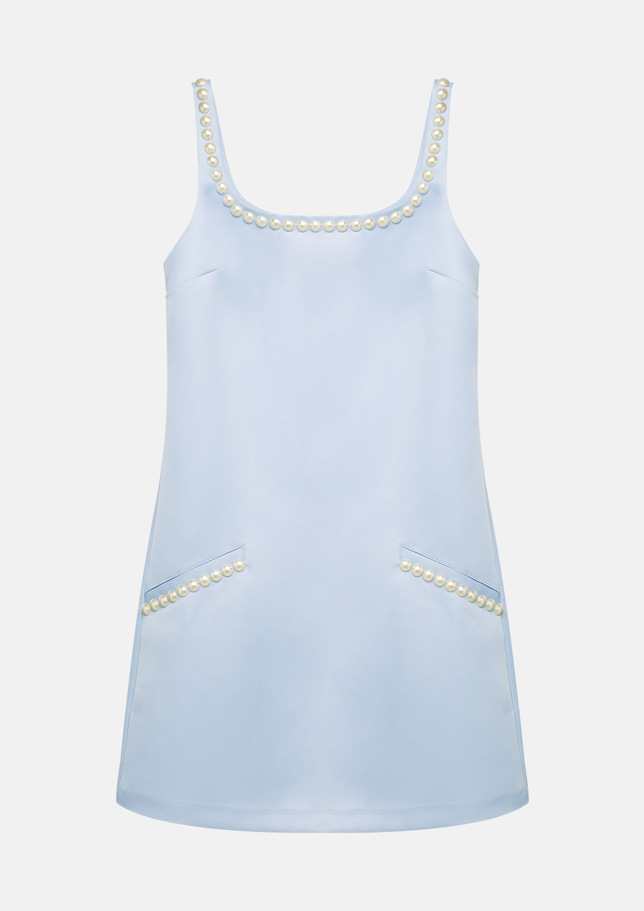 Pearl Embellished Sleeveless Mini Dress Lost In Museum Collection