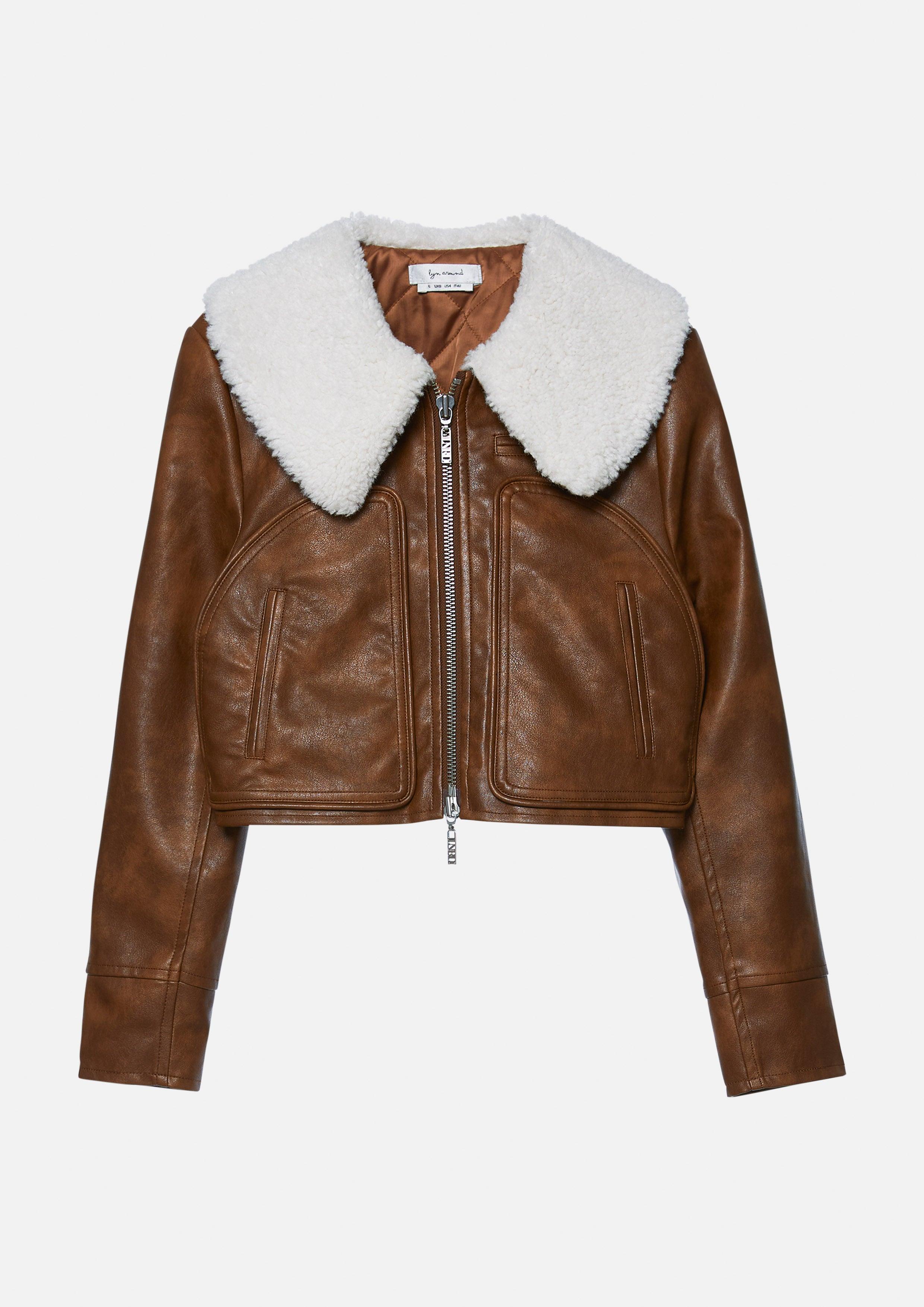 Cropped Leather Jacket Lost In Museum Collection