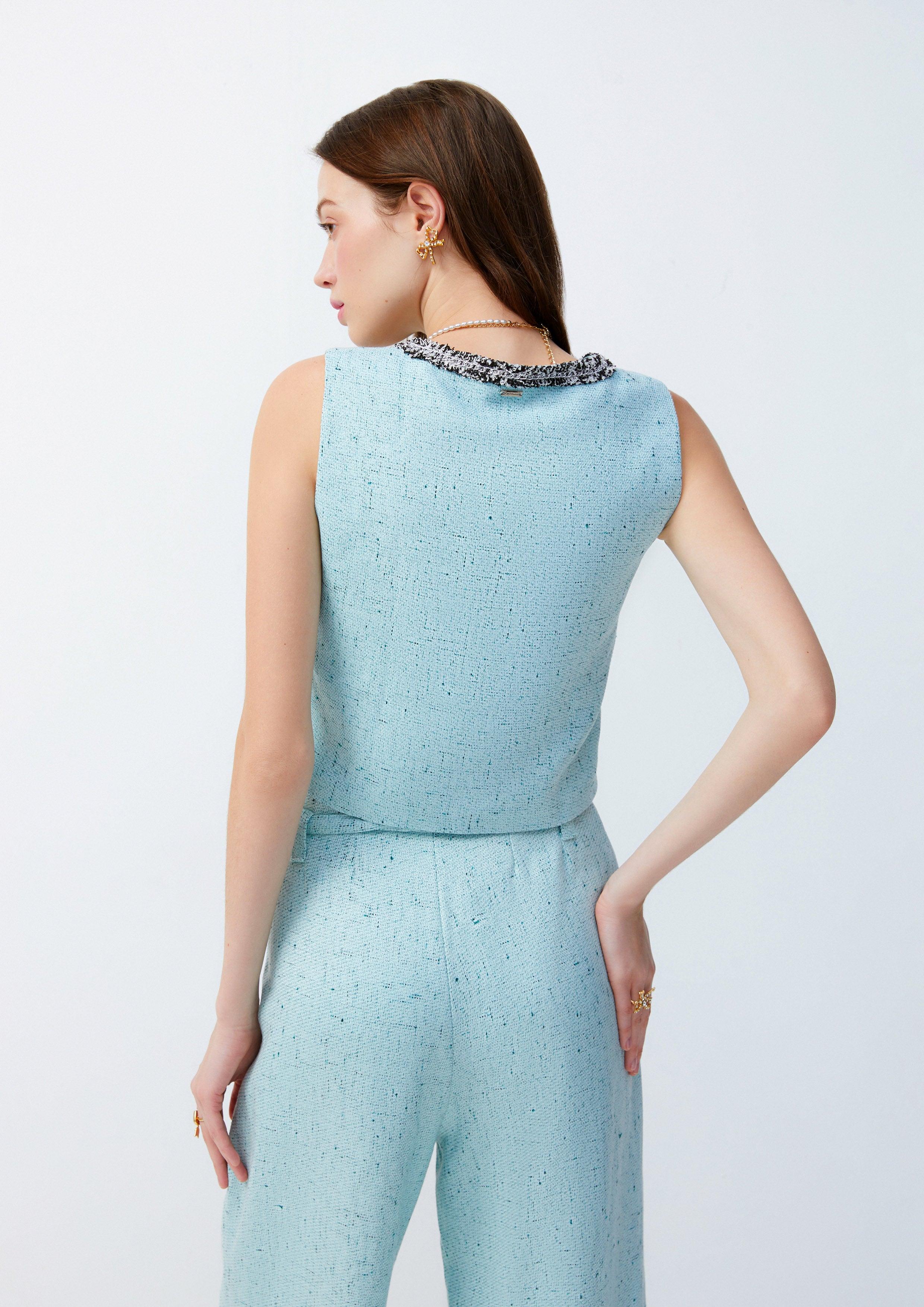 Lost in Museum Serene Sleeveless Top Blue