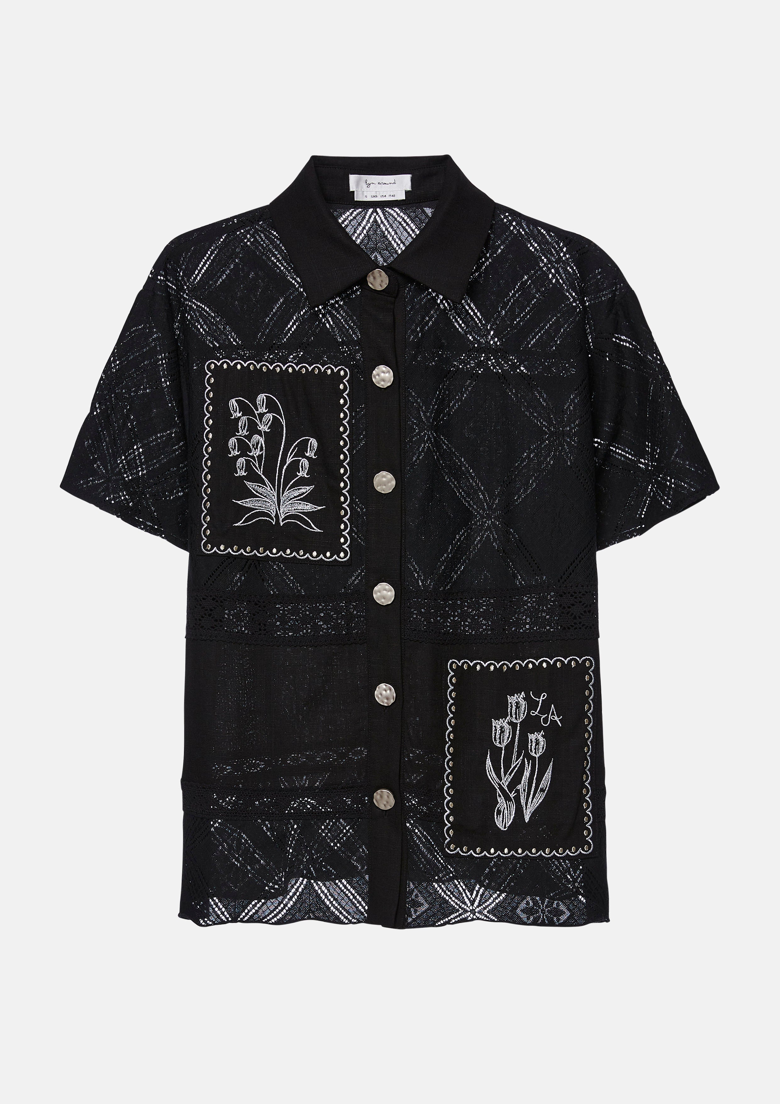 Lilly of the Valley Broderie Short Sleeve Shirt Lost In Museum Collection