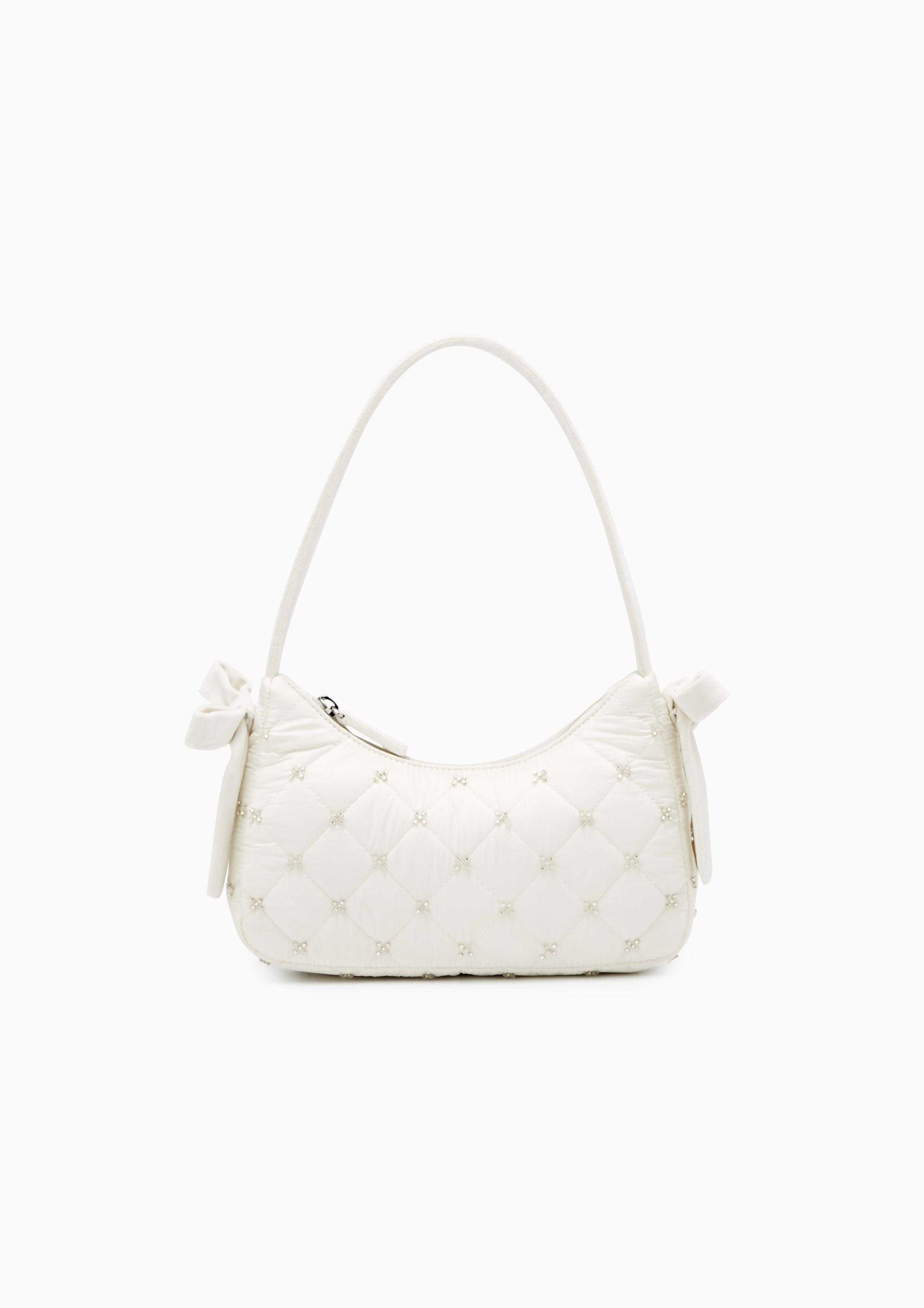 Monsili Top Handle Bag White