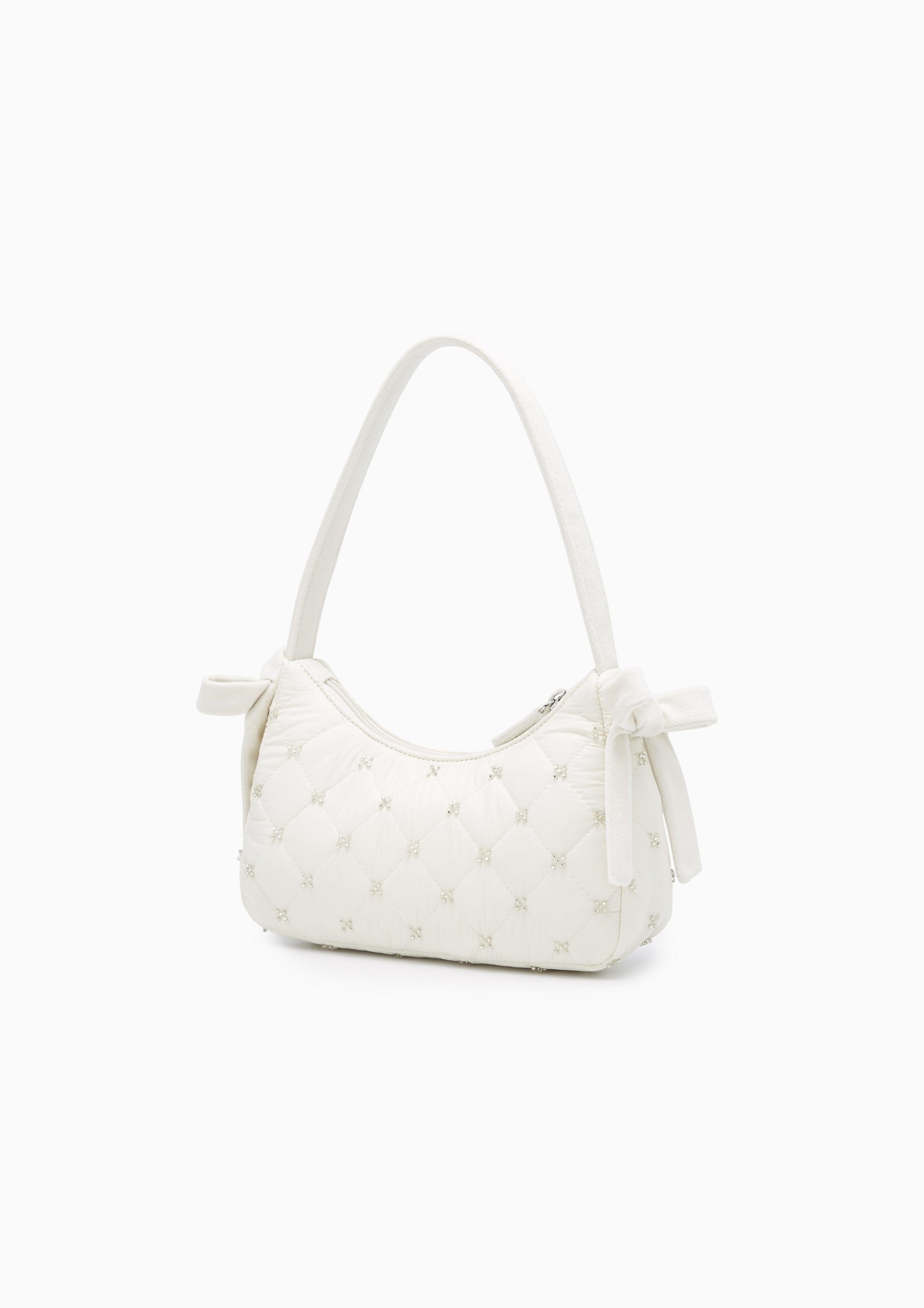 Monsili Top Handle Bag White