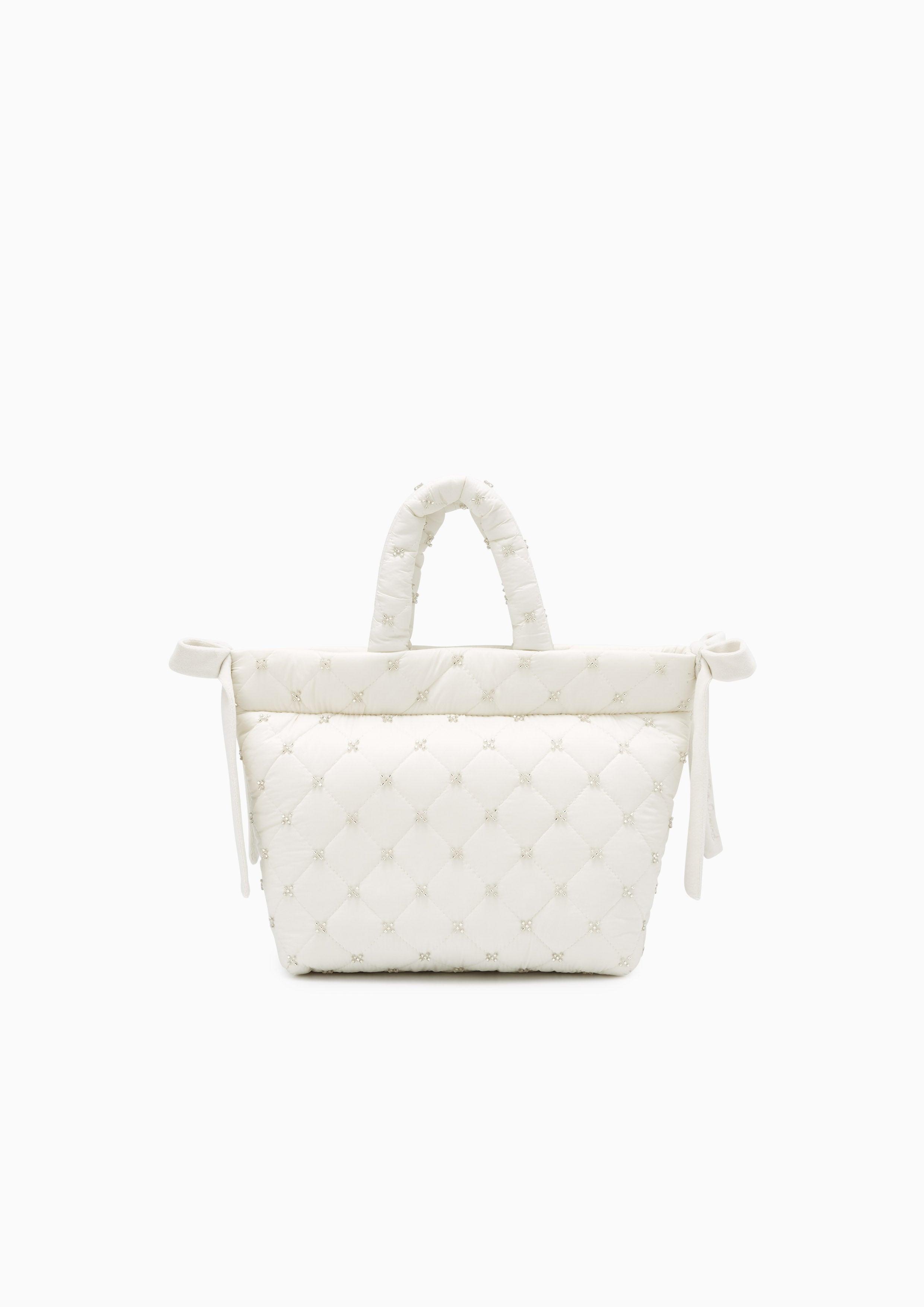 Monsur Top Handle Bag White