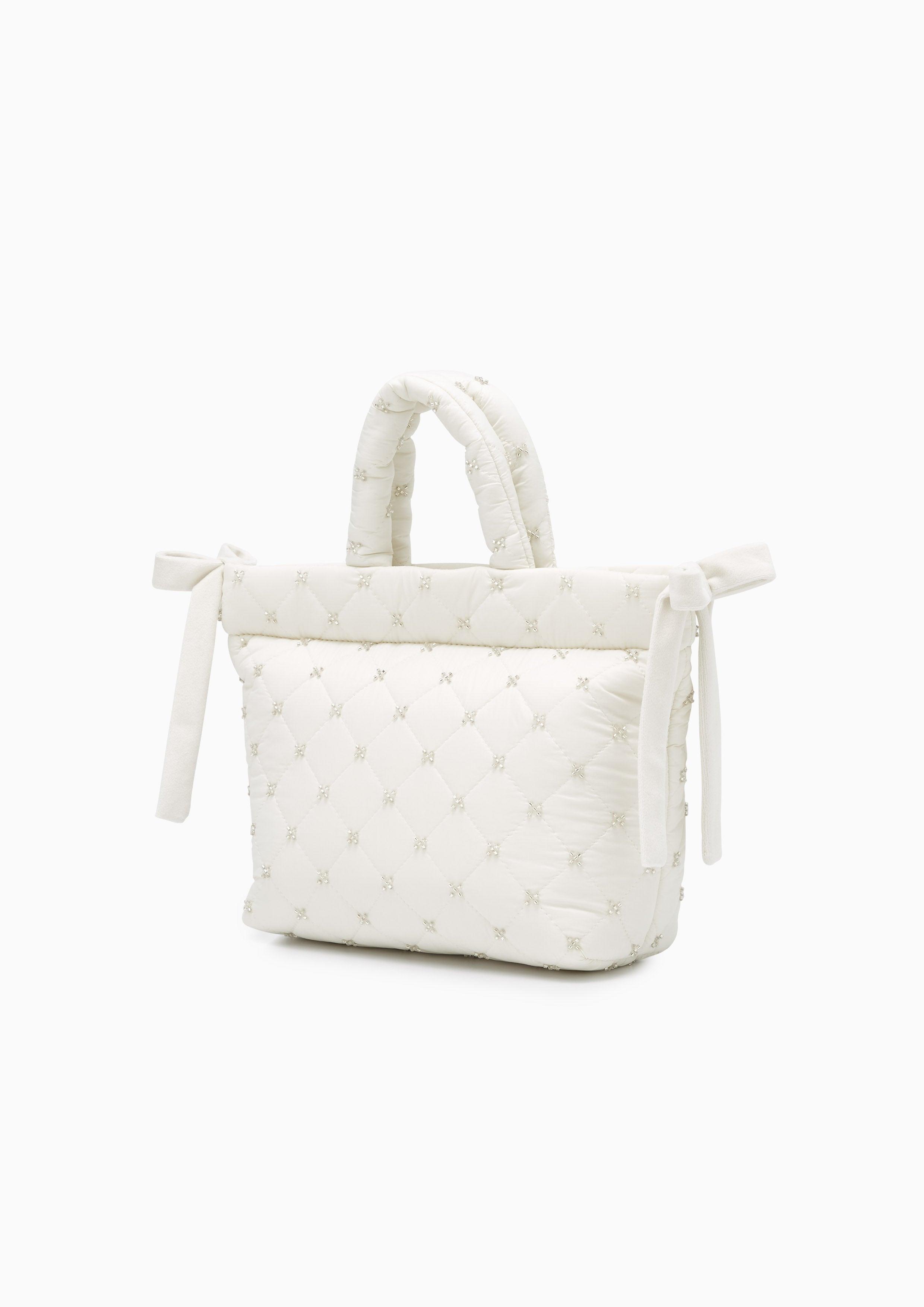 Monsur Top Handle Bag White