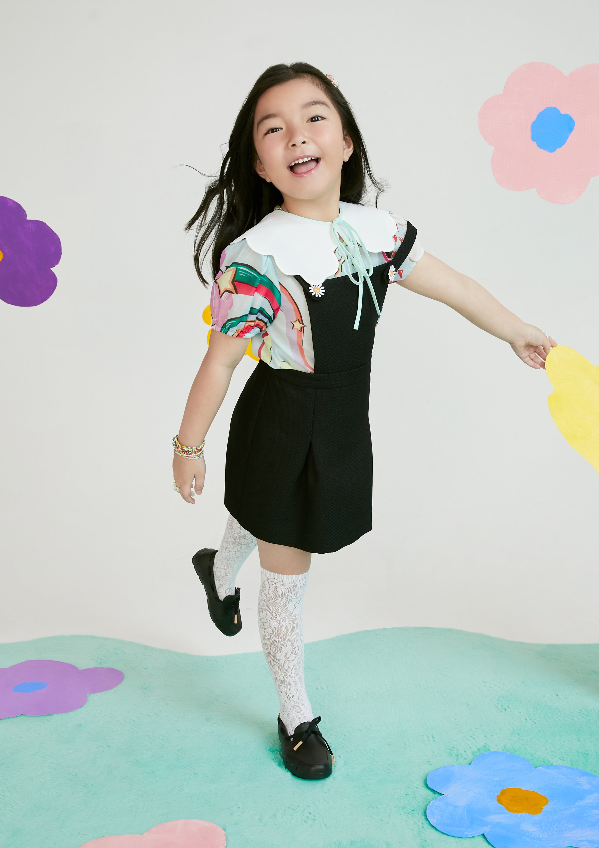 Daisy Accent Kid Overall Femme Power Collection