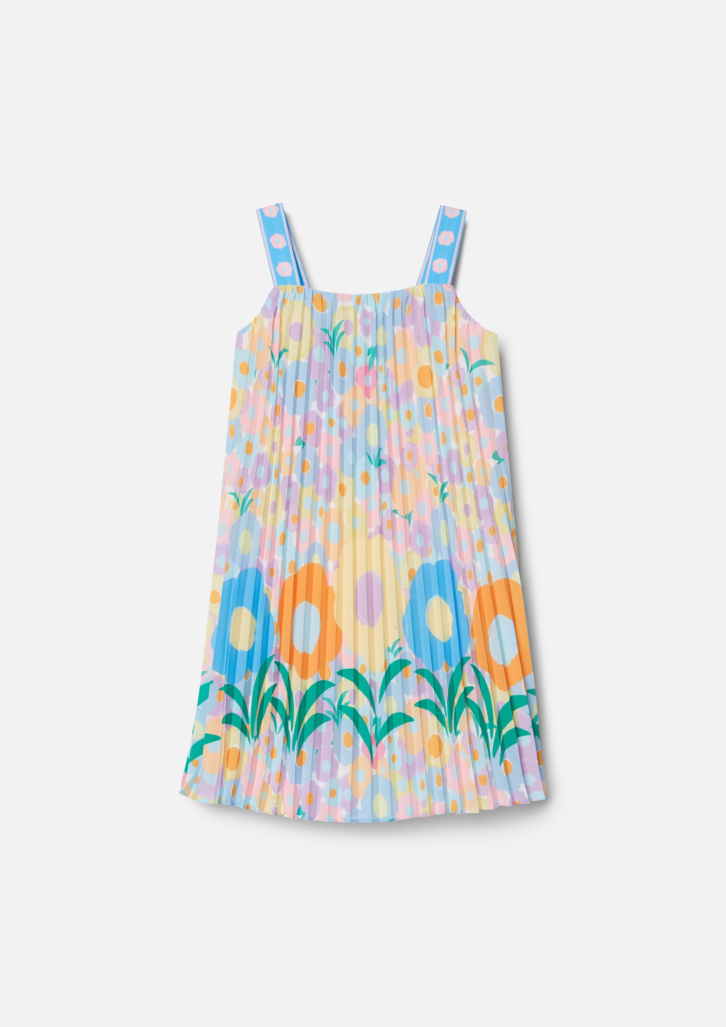 Colorful Blossom Sleeveless Kid Dress Femme Power Collection