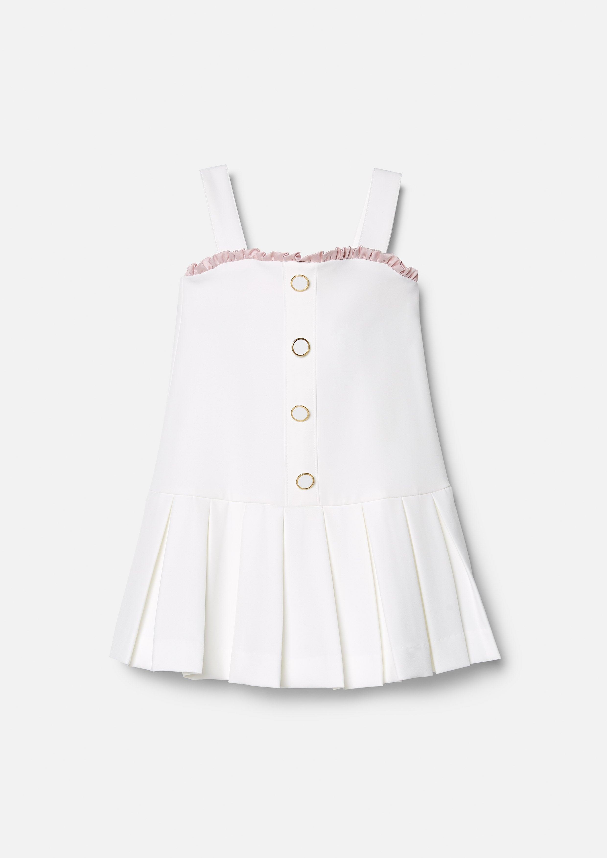 Femme Power Strap Kid Mini Dress White