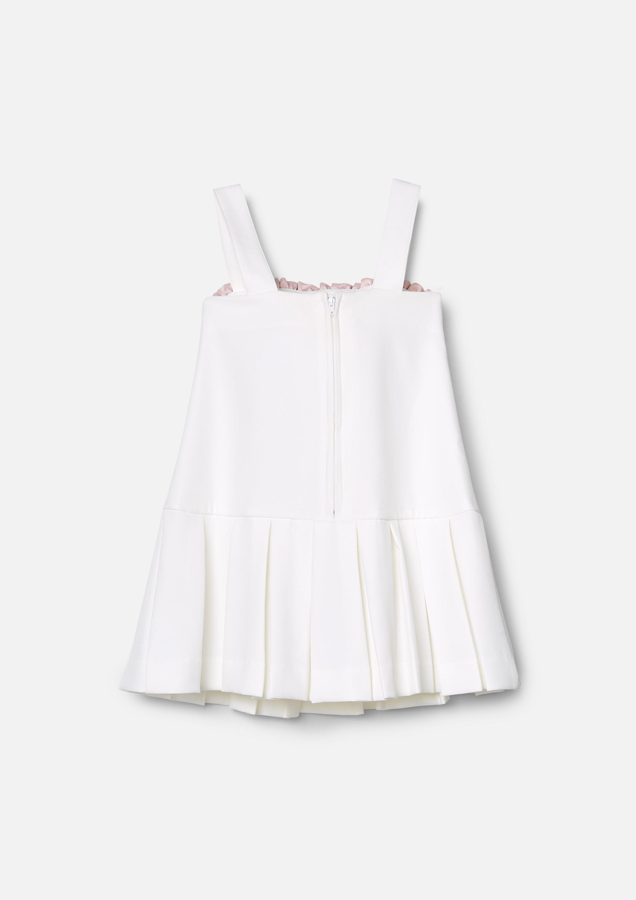 Femme Power Strap Kid Mini Dress White