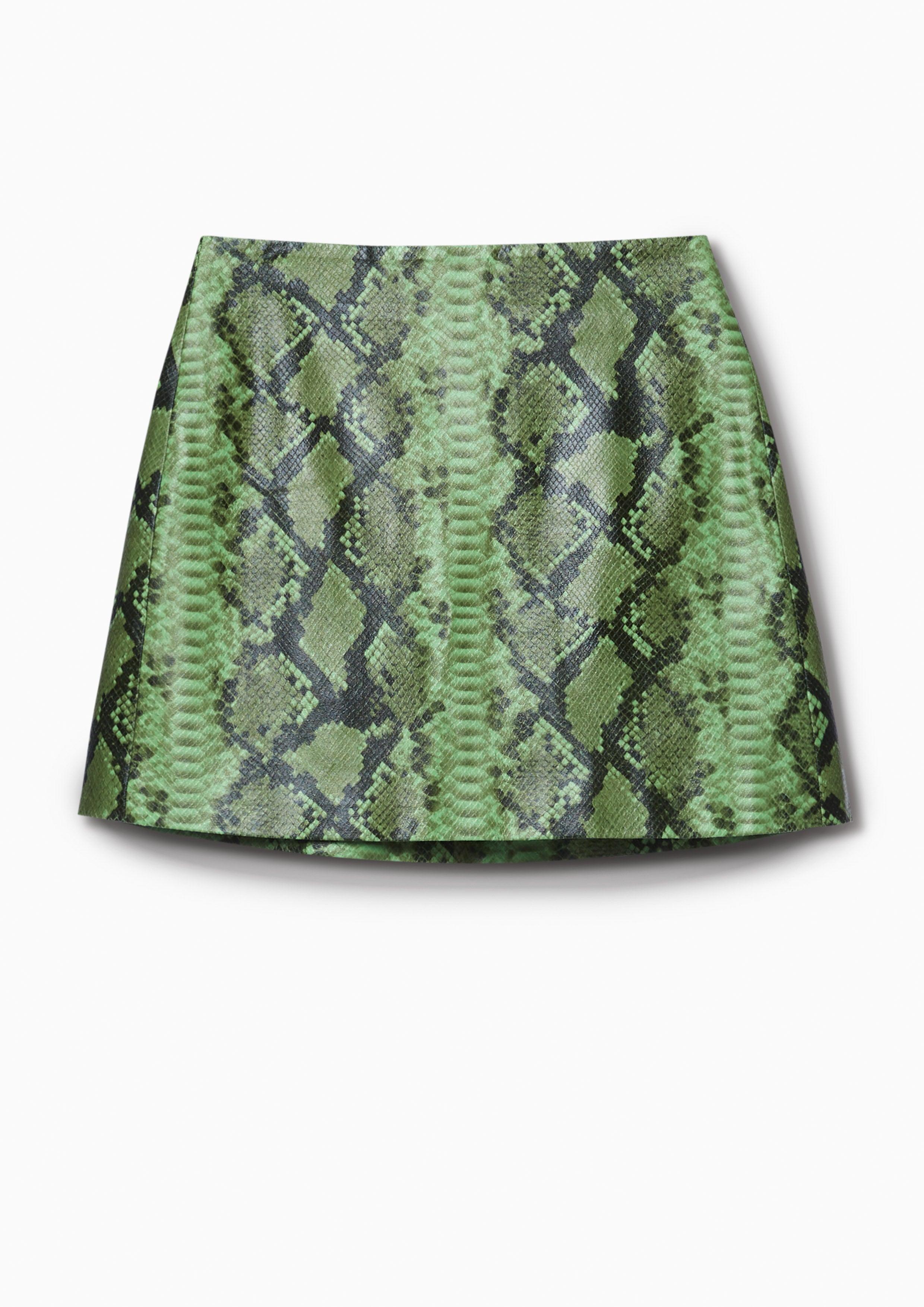 Python Mini Skirt Green Femme Power Collection