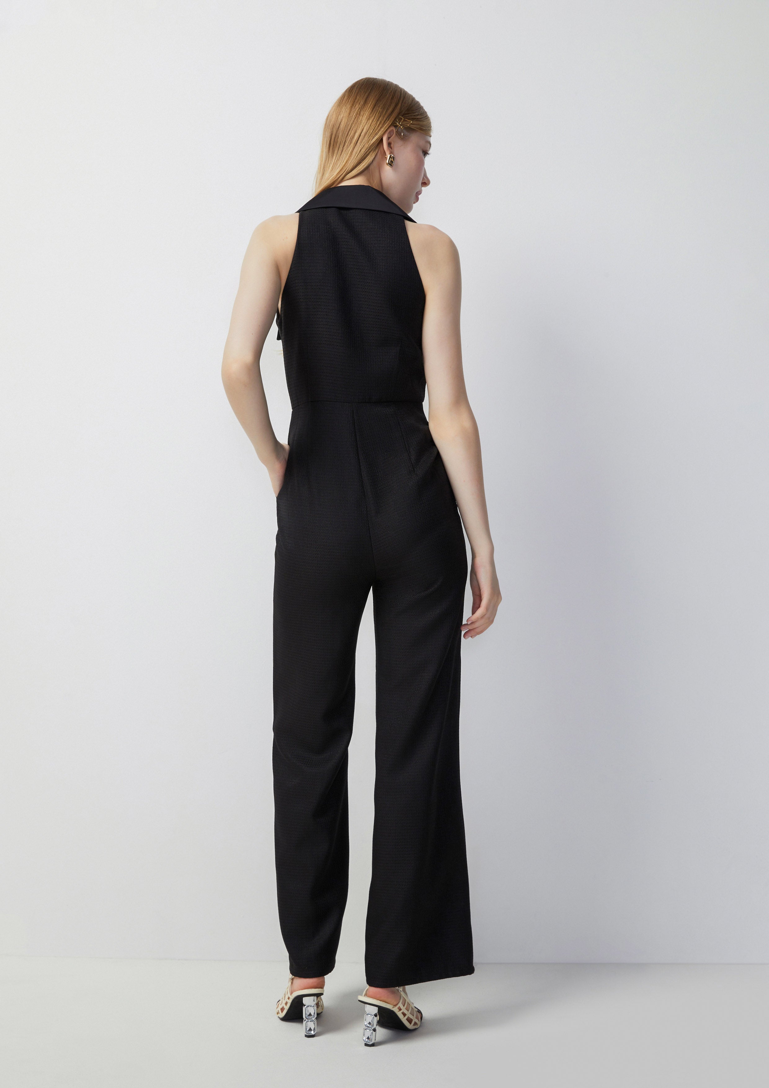 Sleeveless Daisy Zip Jumpsuit Femme Power Collection