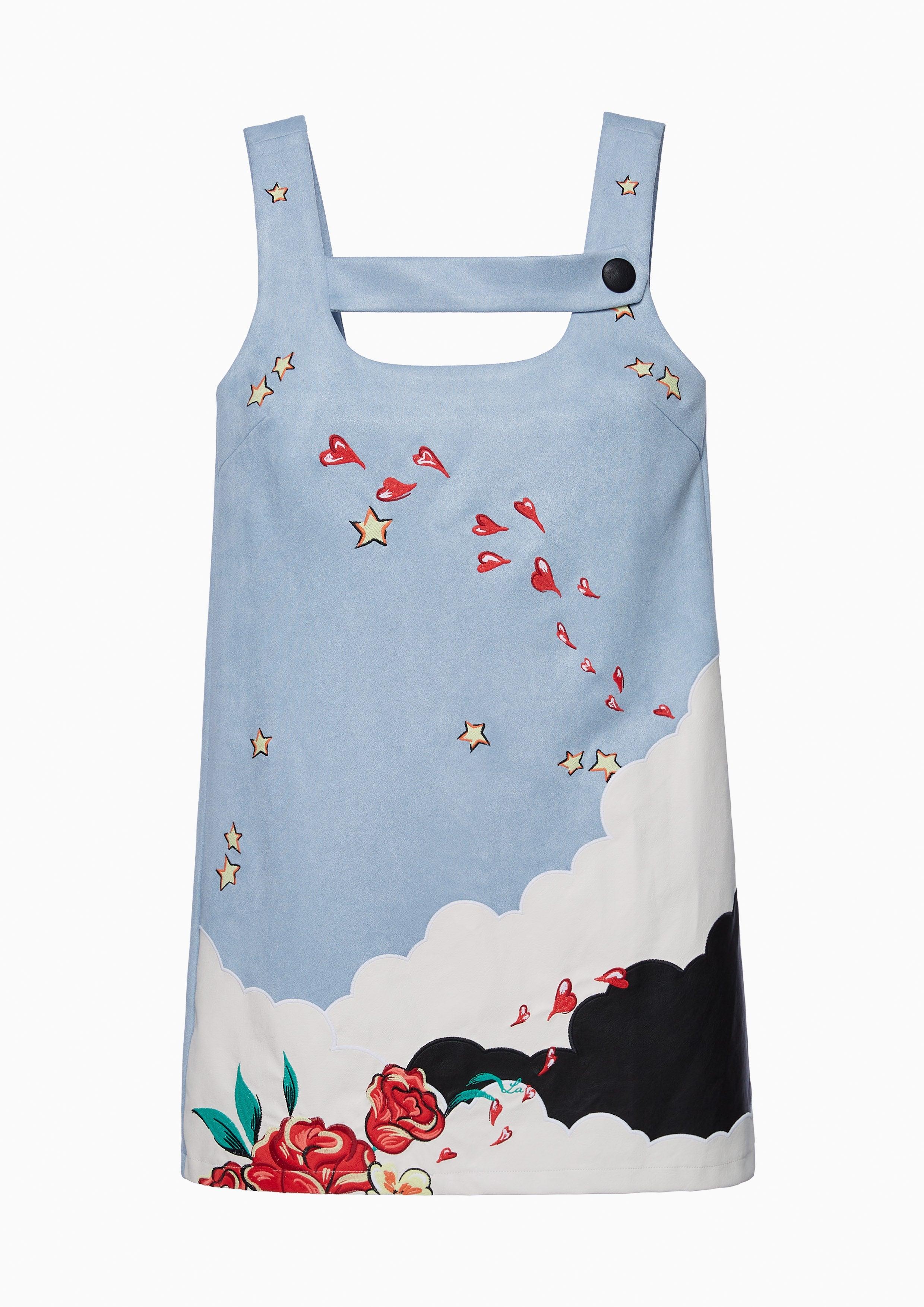 Femme Power Sleeveless  Cloud Dress Blue