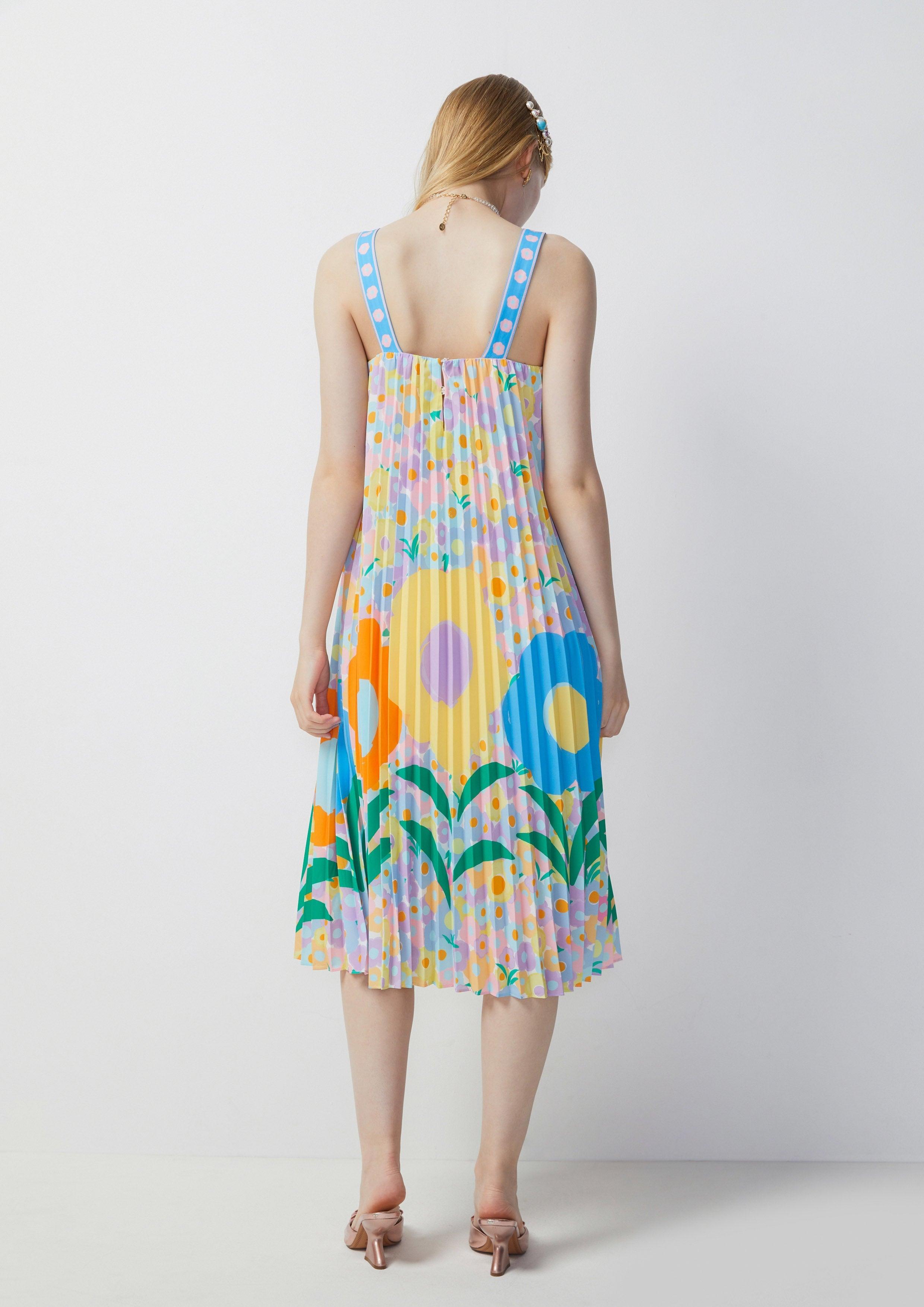 Femme Power Blossom Midi Dress Multi Color