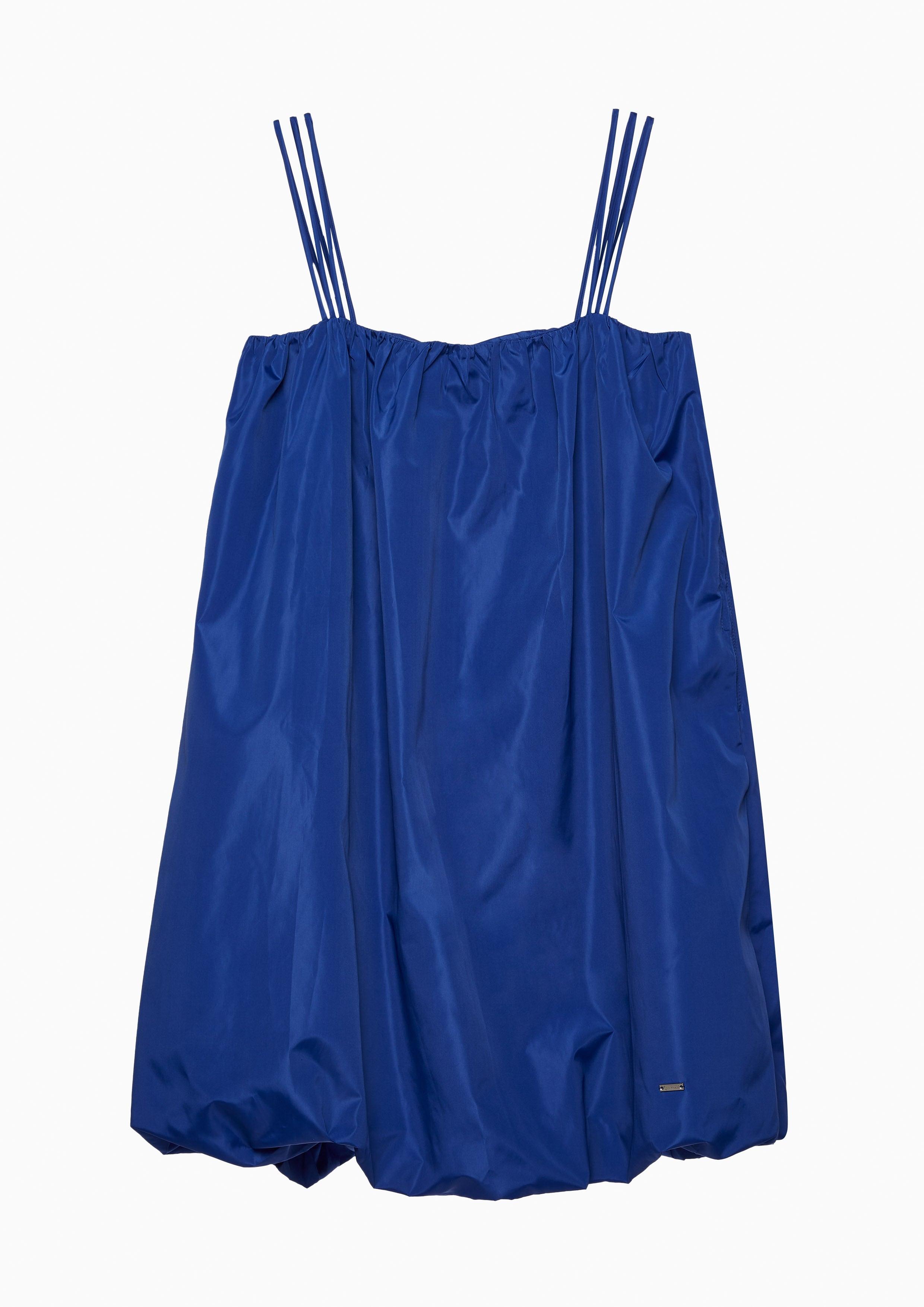 Strappy Sleek Balloon Dress Blue