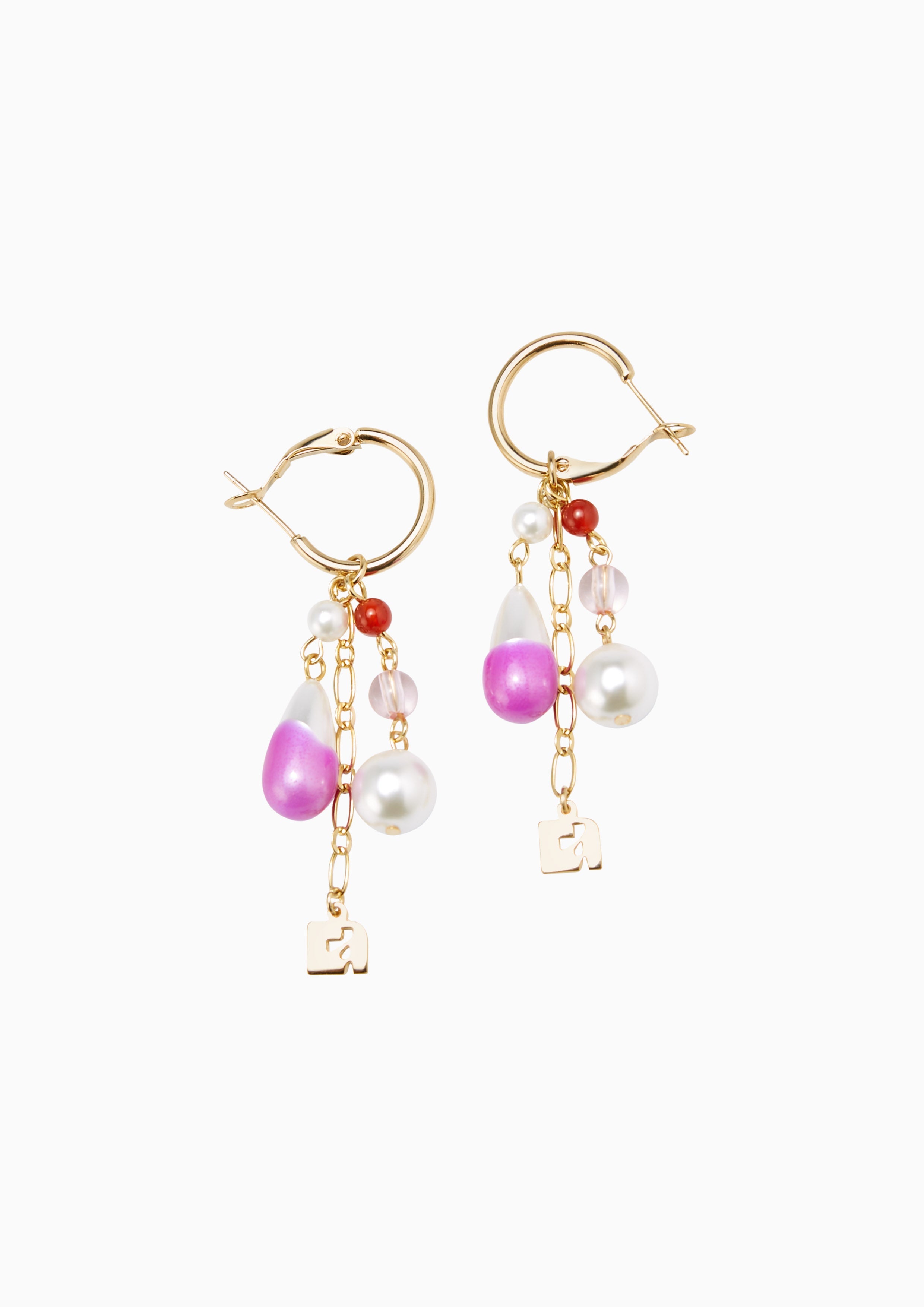 Pearl Strand Earrings Multi Color