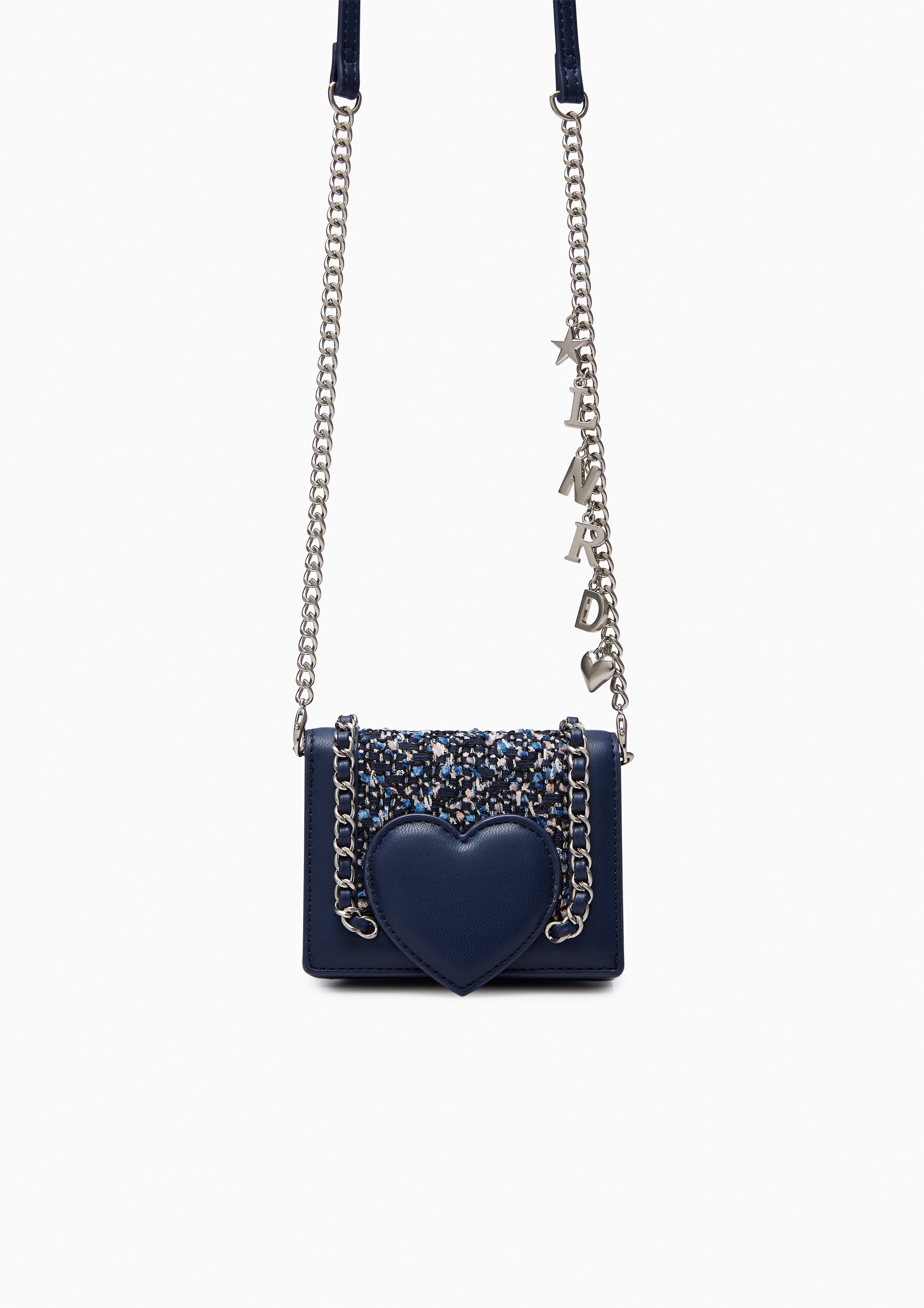 Heart Accent Wallet-On-Chain Bag Navy