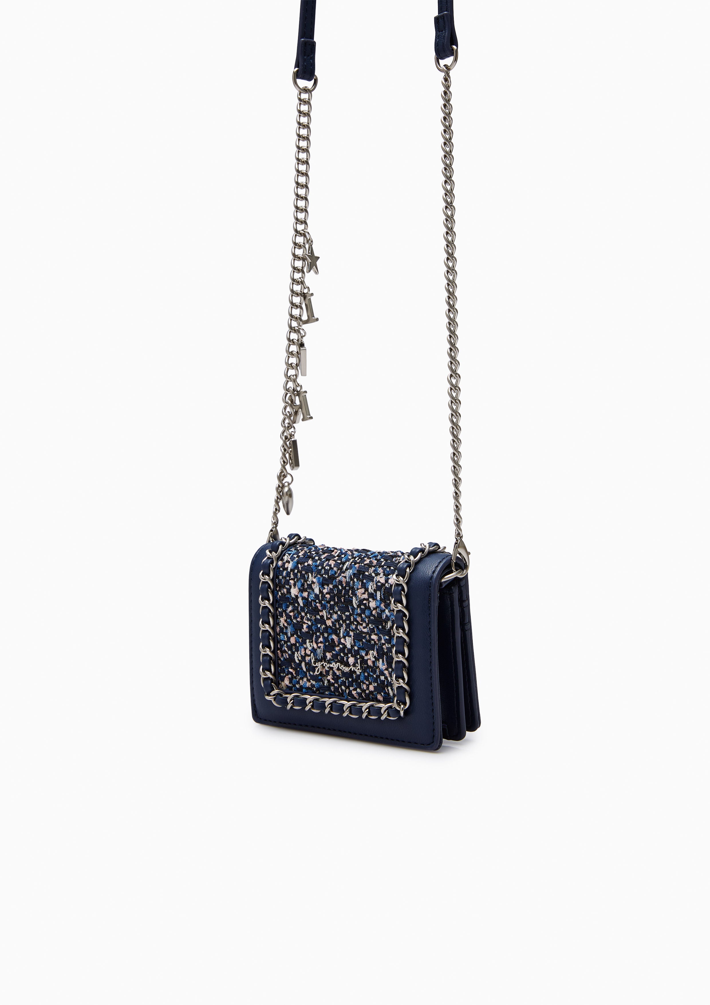 Heart Accent Wallet-On-Chain Bag Navy