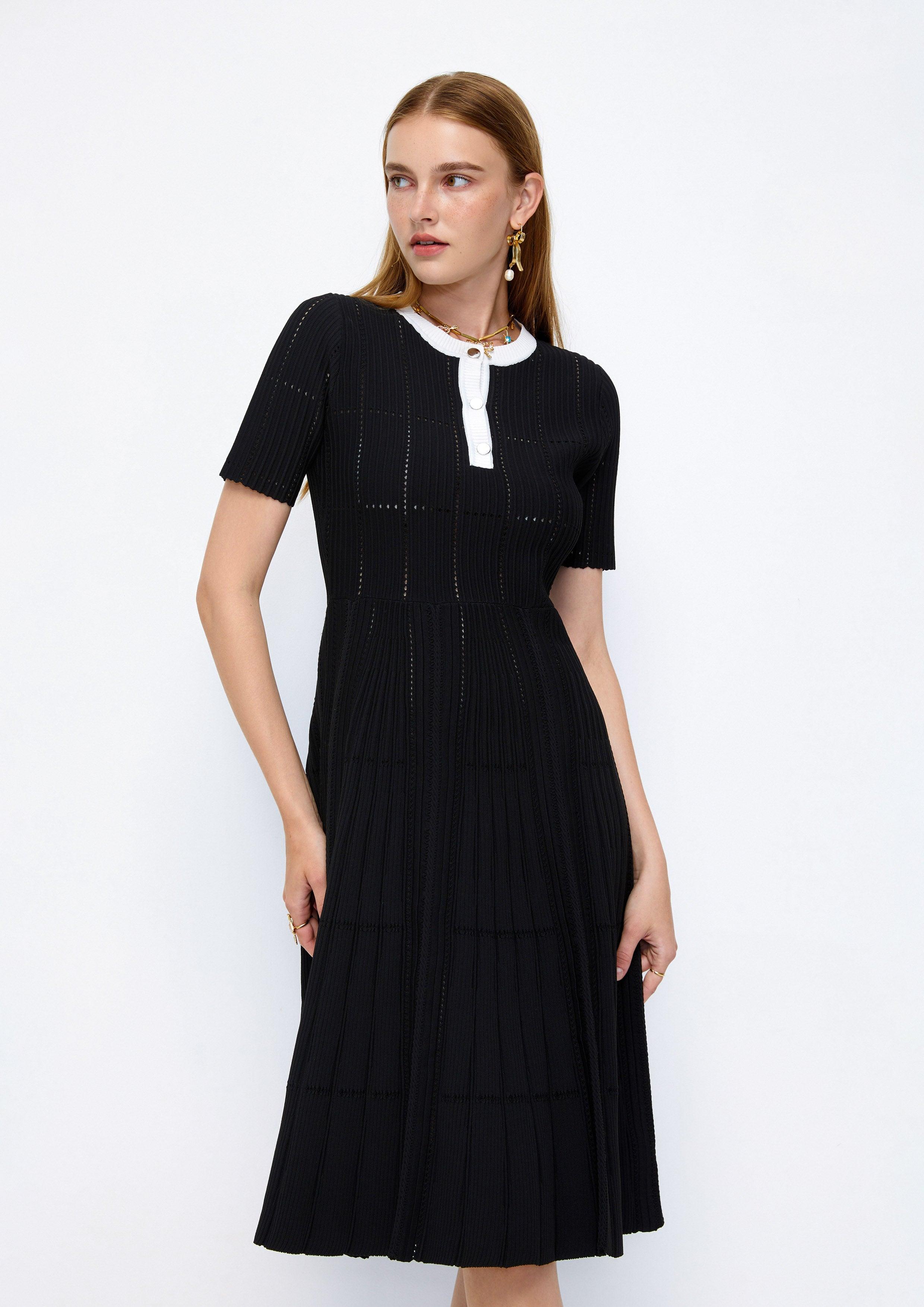 Lost In Museum Daydreamer Midi Shirt Dress Black