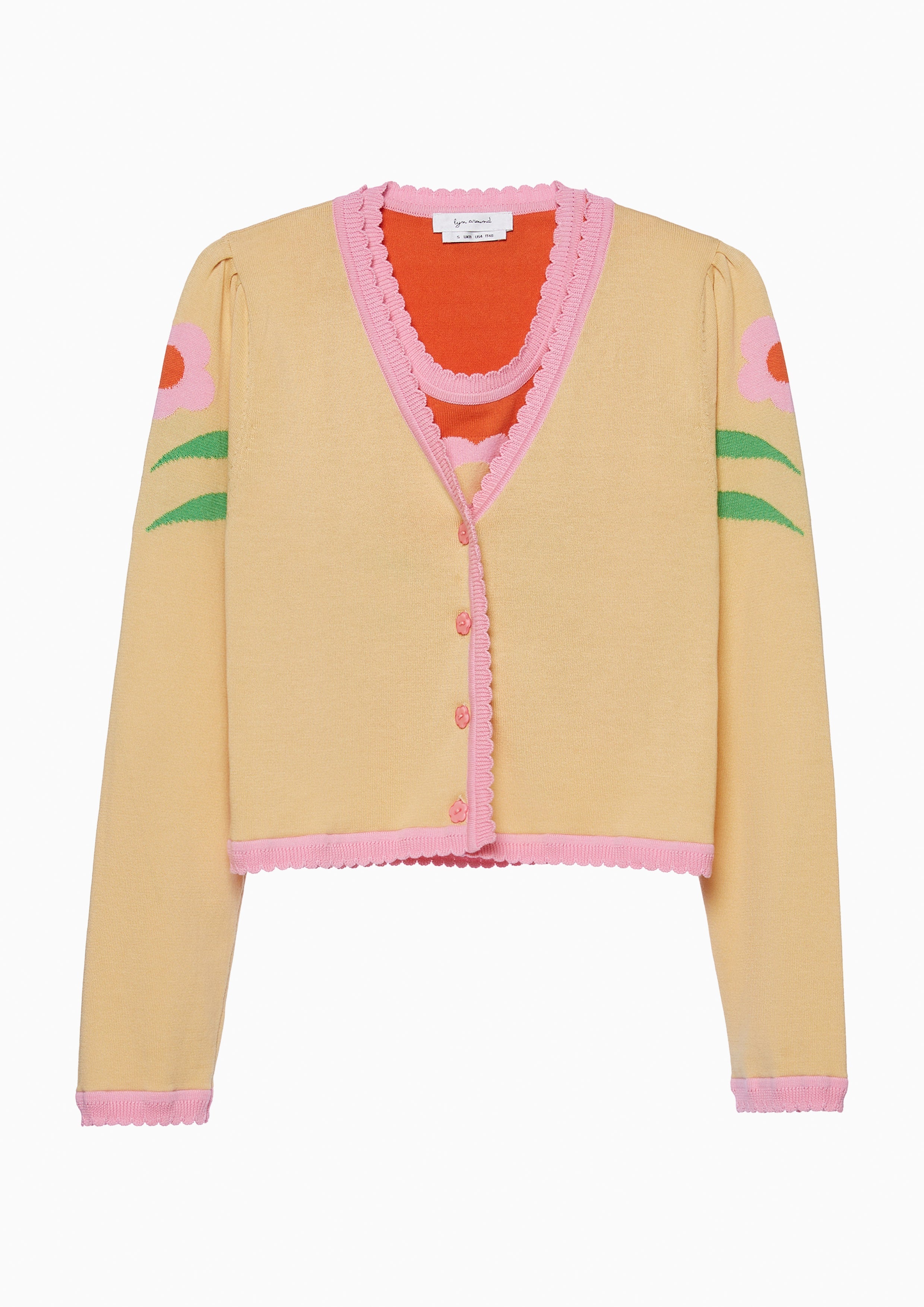 Colorblock Blossom Cardigan Femme Power Collection