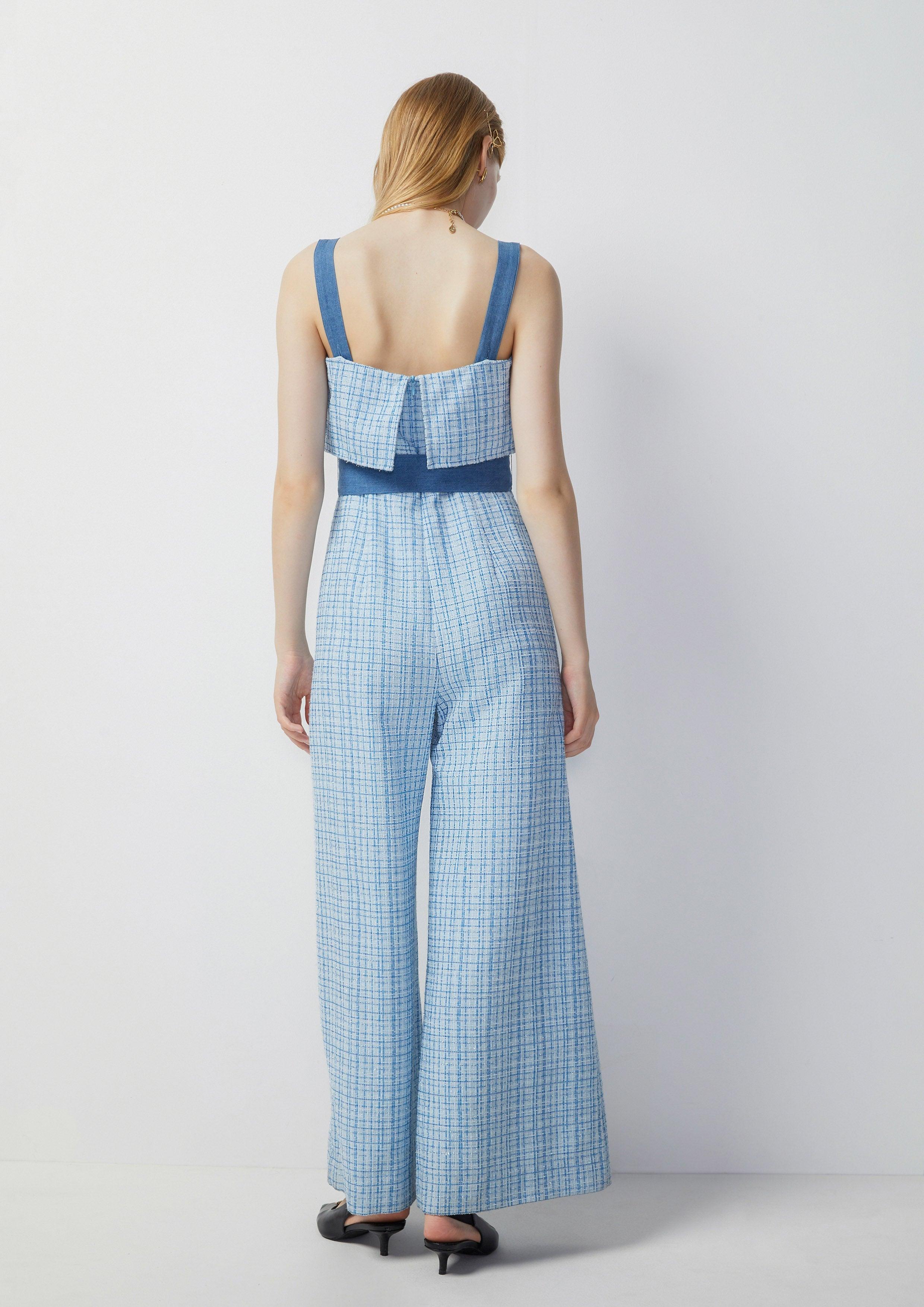 Femme Power Sleeveless Jumpsuit Blue