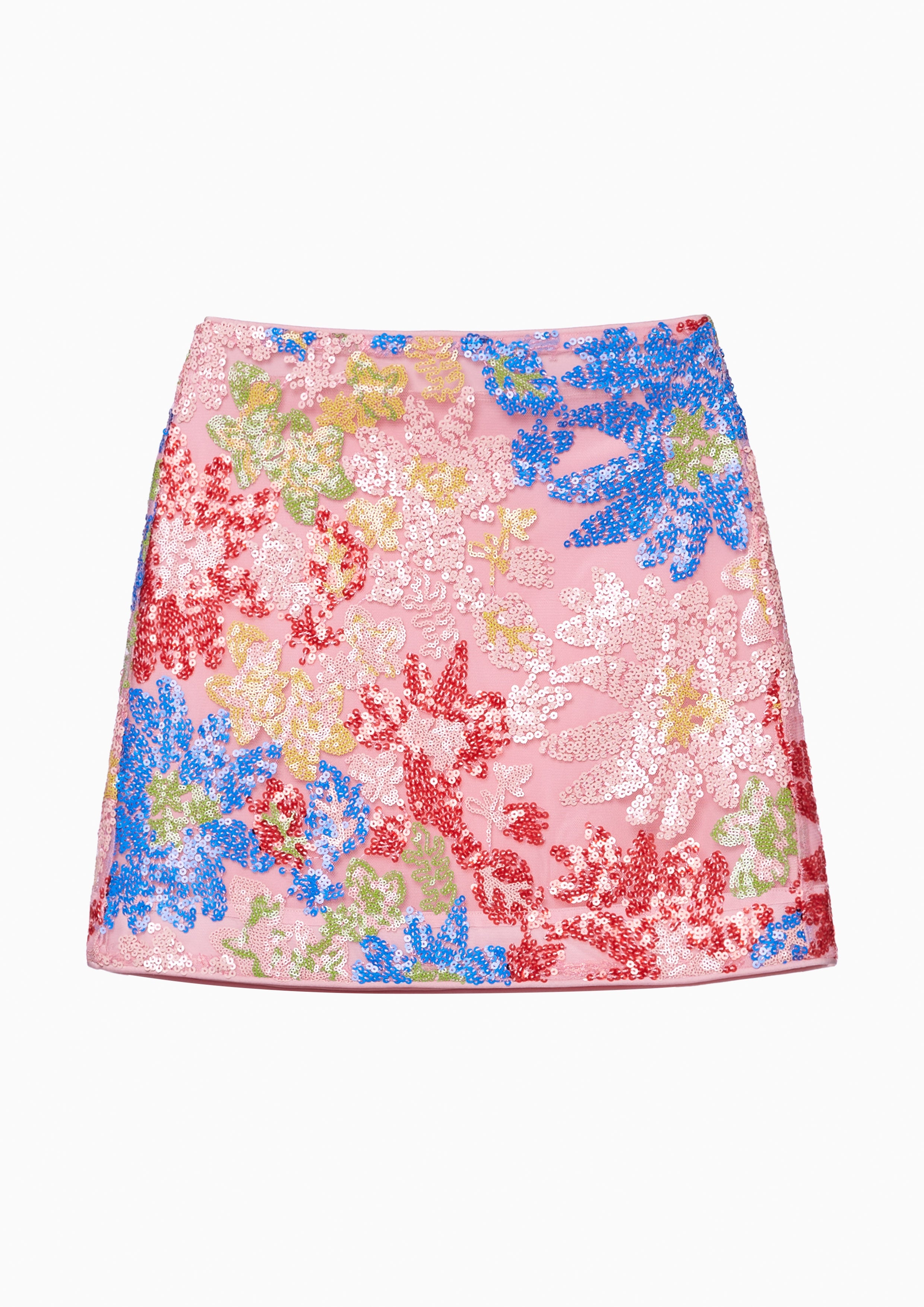 Sequin Floral Mini Skirt Femme Power Collection