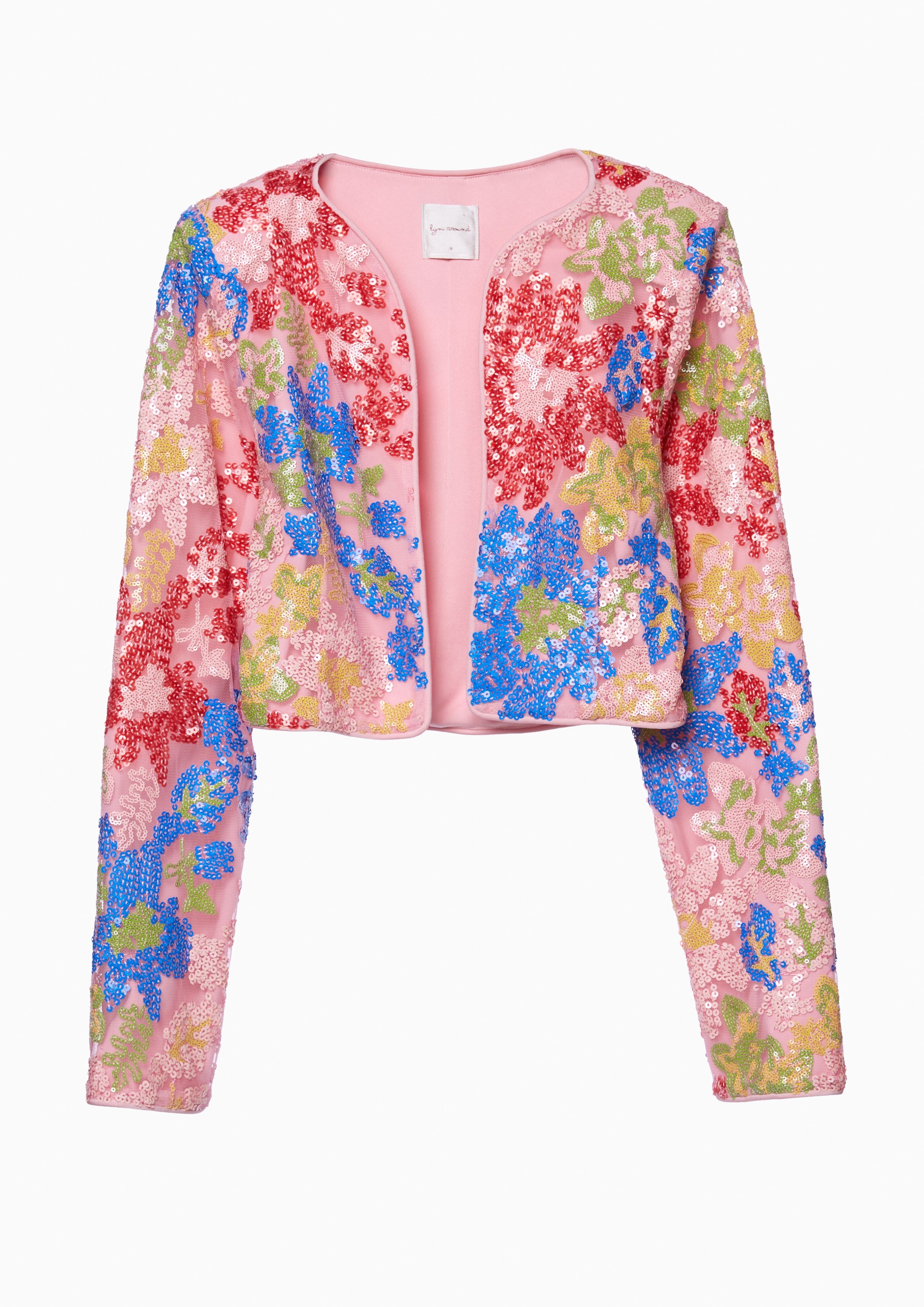 Sequin Floral Jacket Femme Power Collection