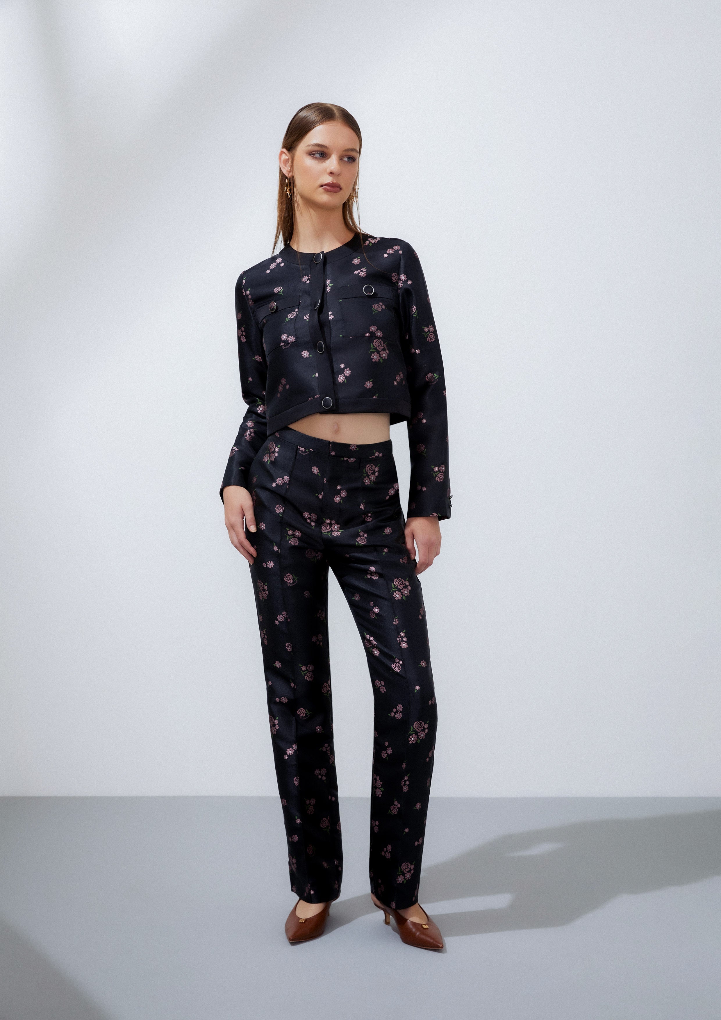 Floral Crop Jacket Nostalgia Chronicle Collection