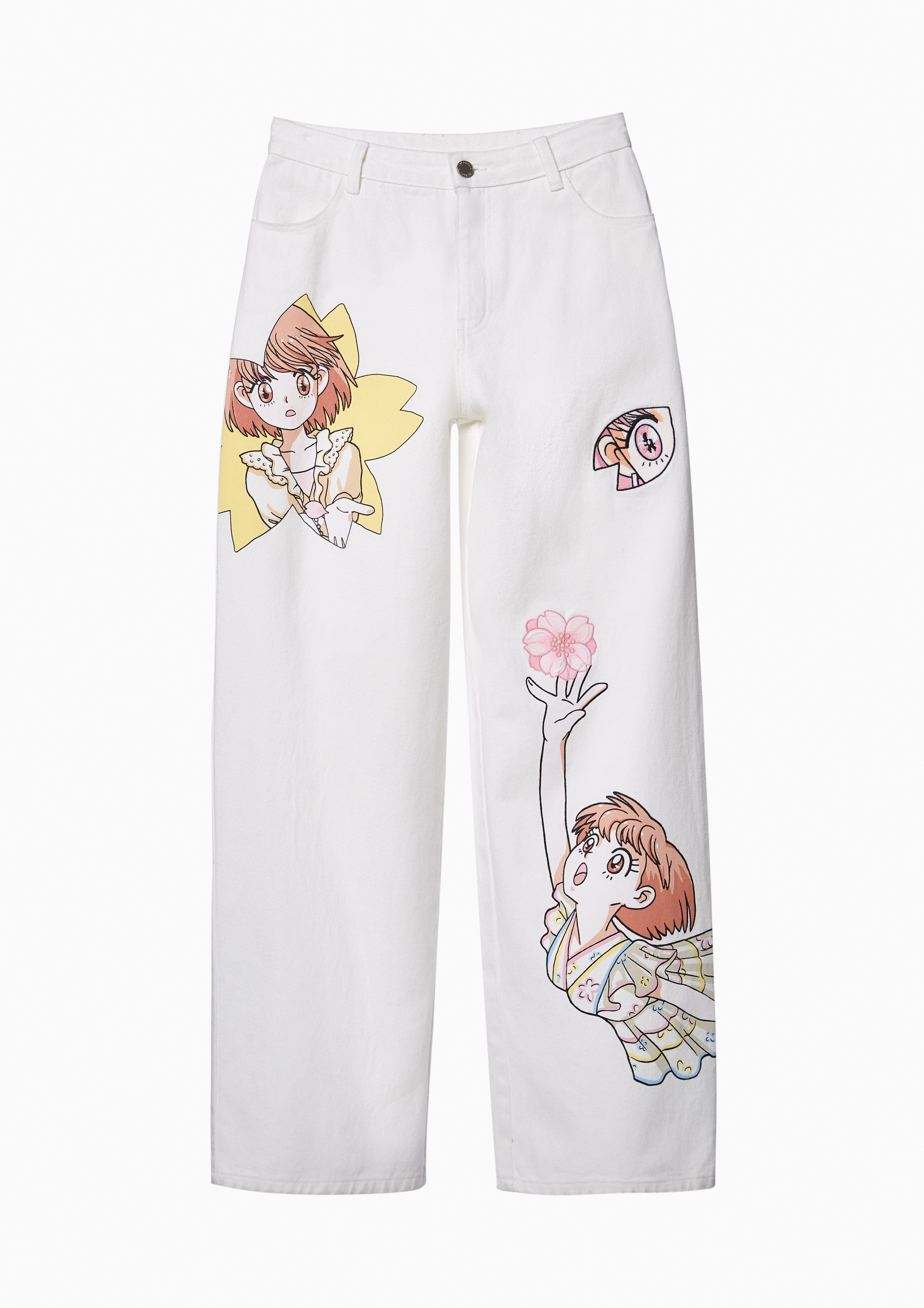 Sakura Spirit Print High Waist Pants Sakura Spirit Collection