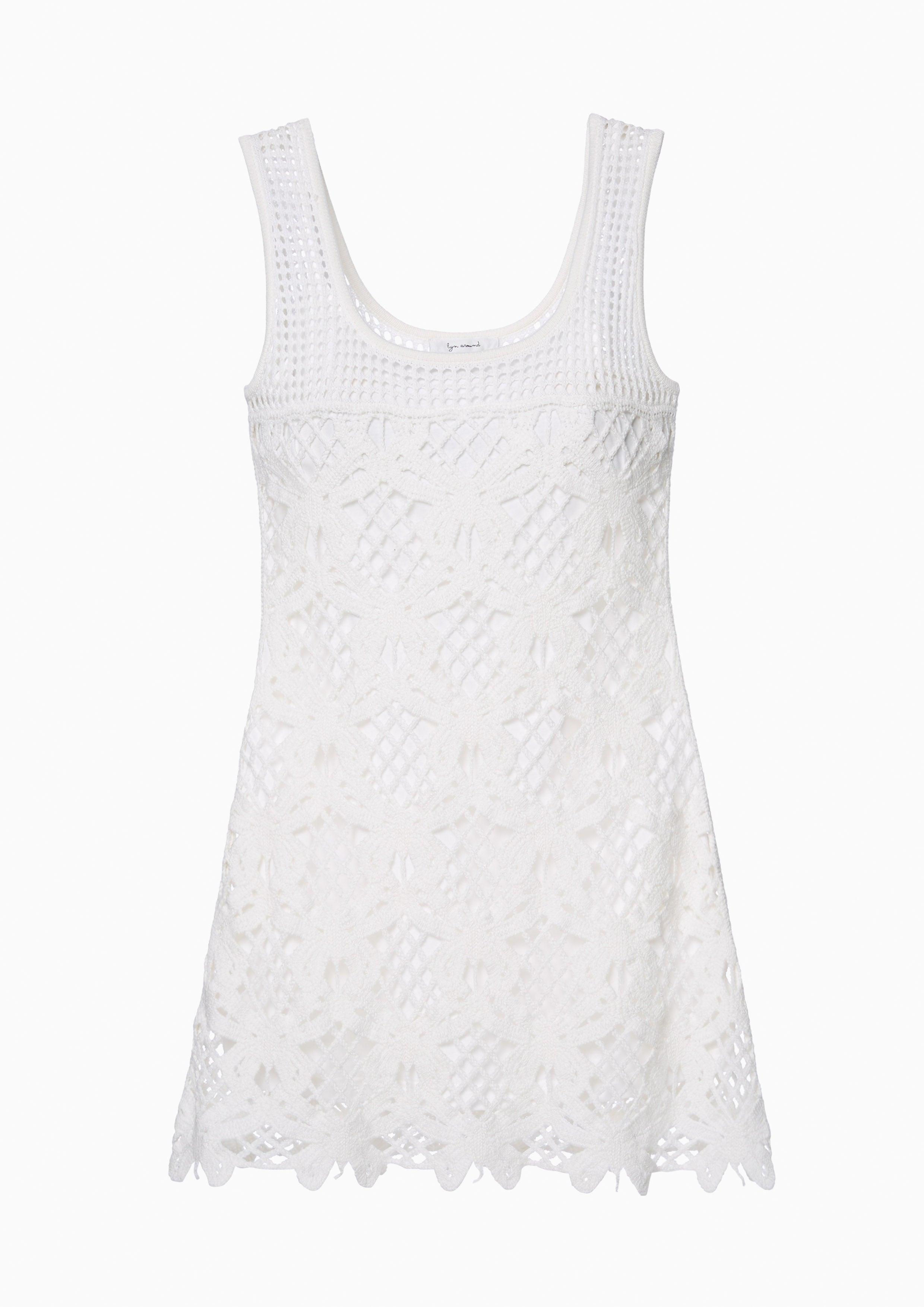 Nostalgia Chronicles Mesh Mini Dress White