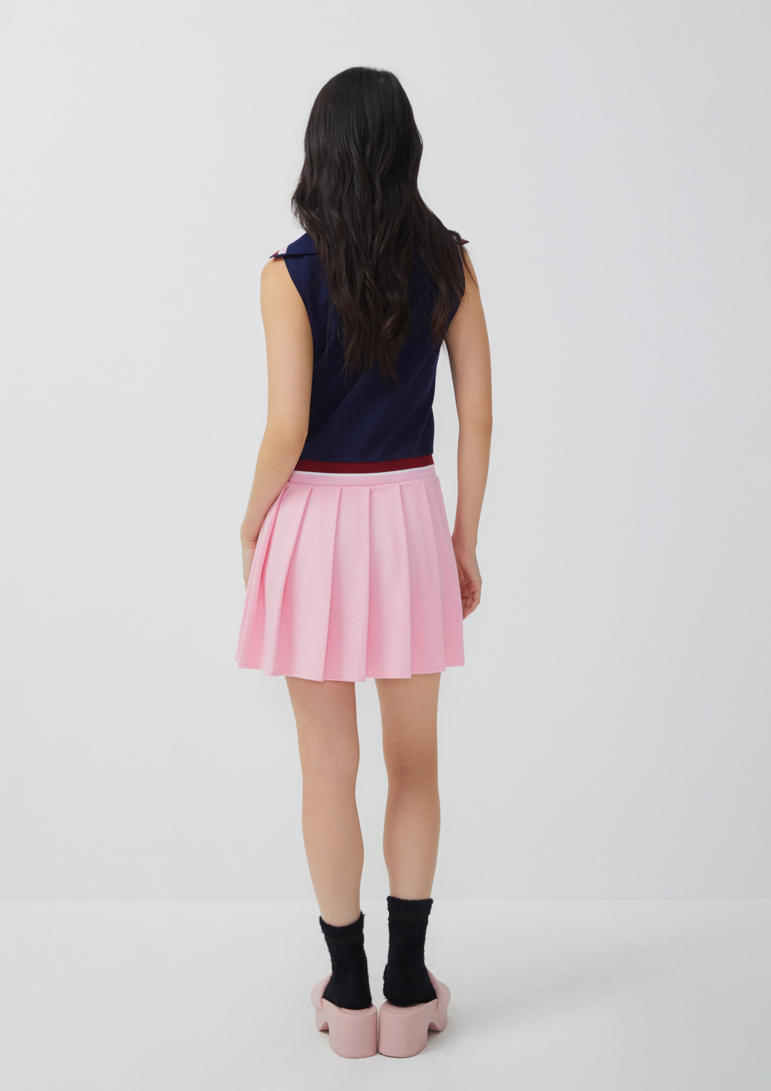 Sakura Spirit Sleeveless Pleat Short Dress Sakura Spirit Collection