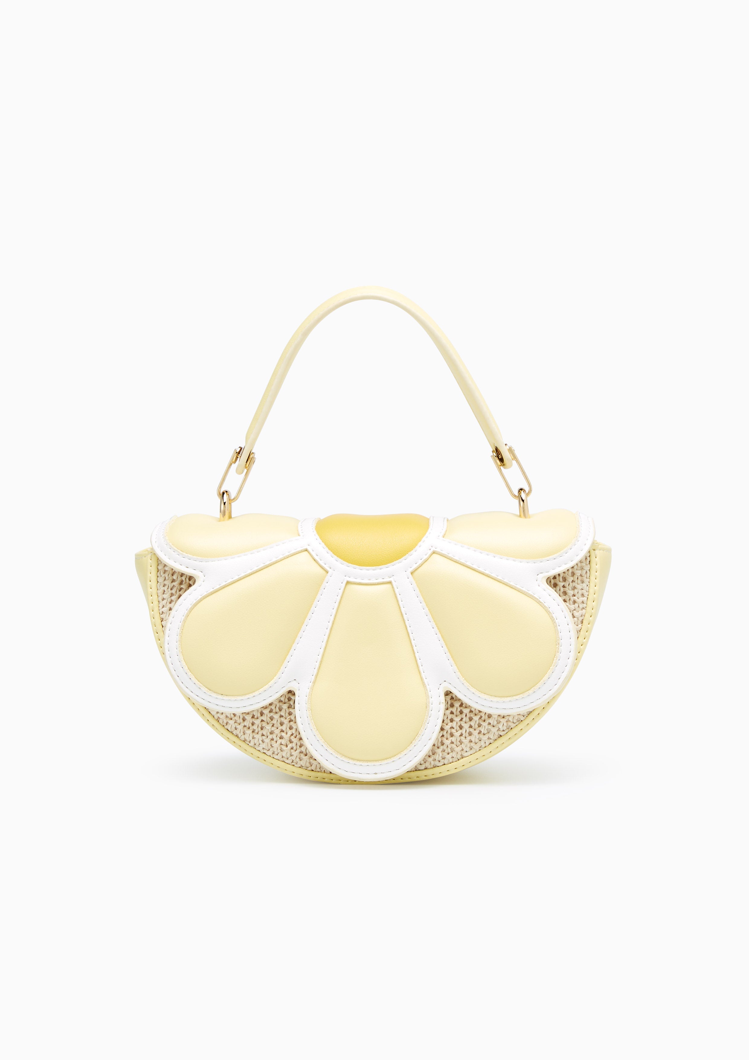 Daisy Crescent Crossbody Bag Light Yellow