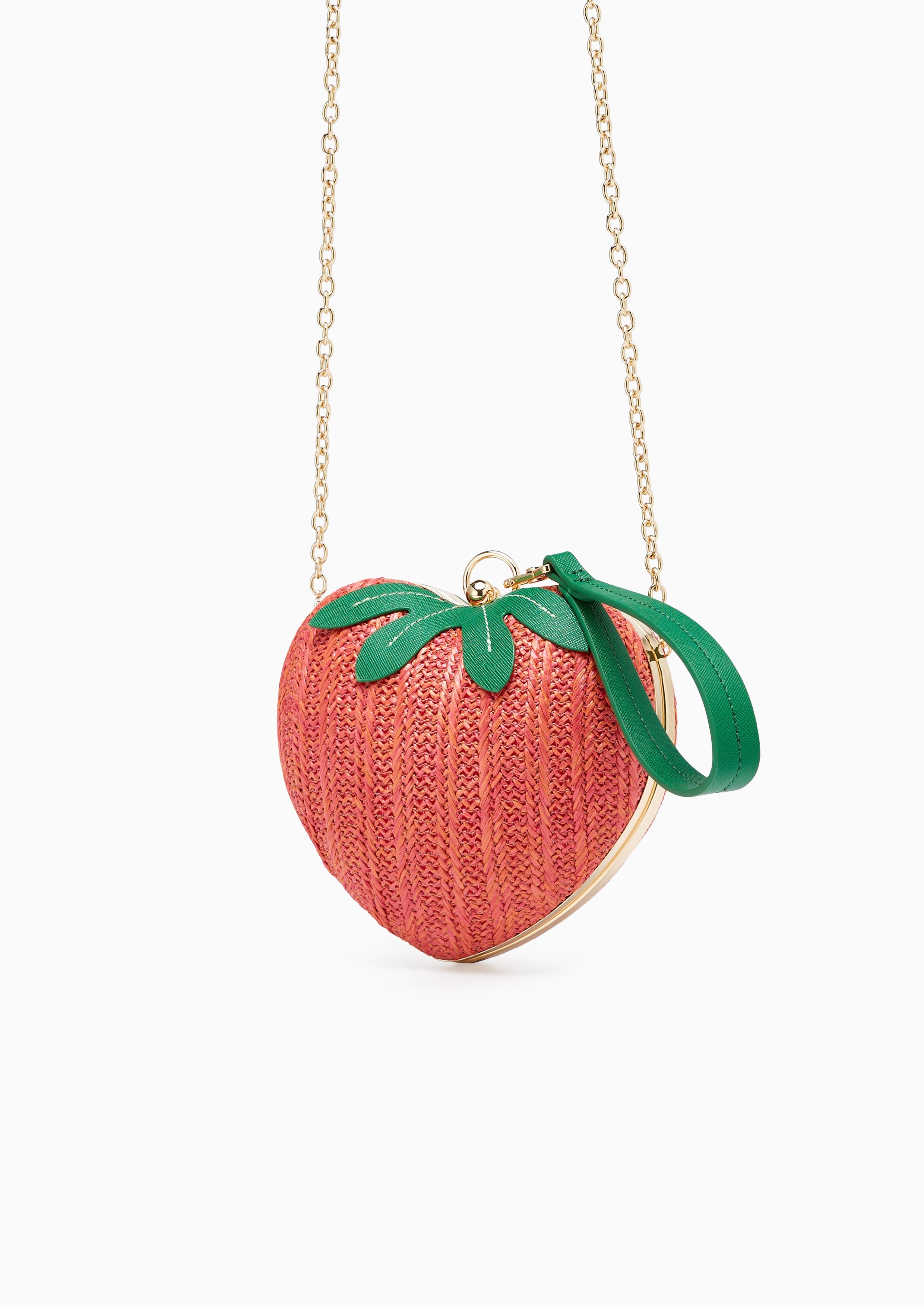 Raffia Style Strawberry Bag Red