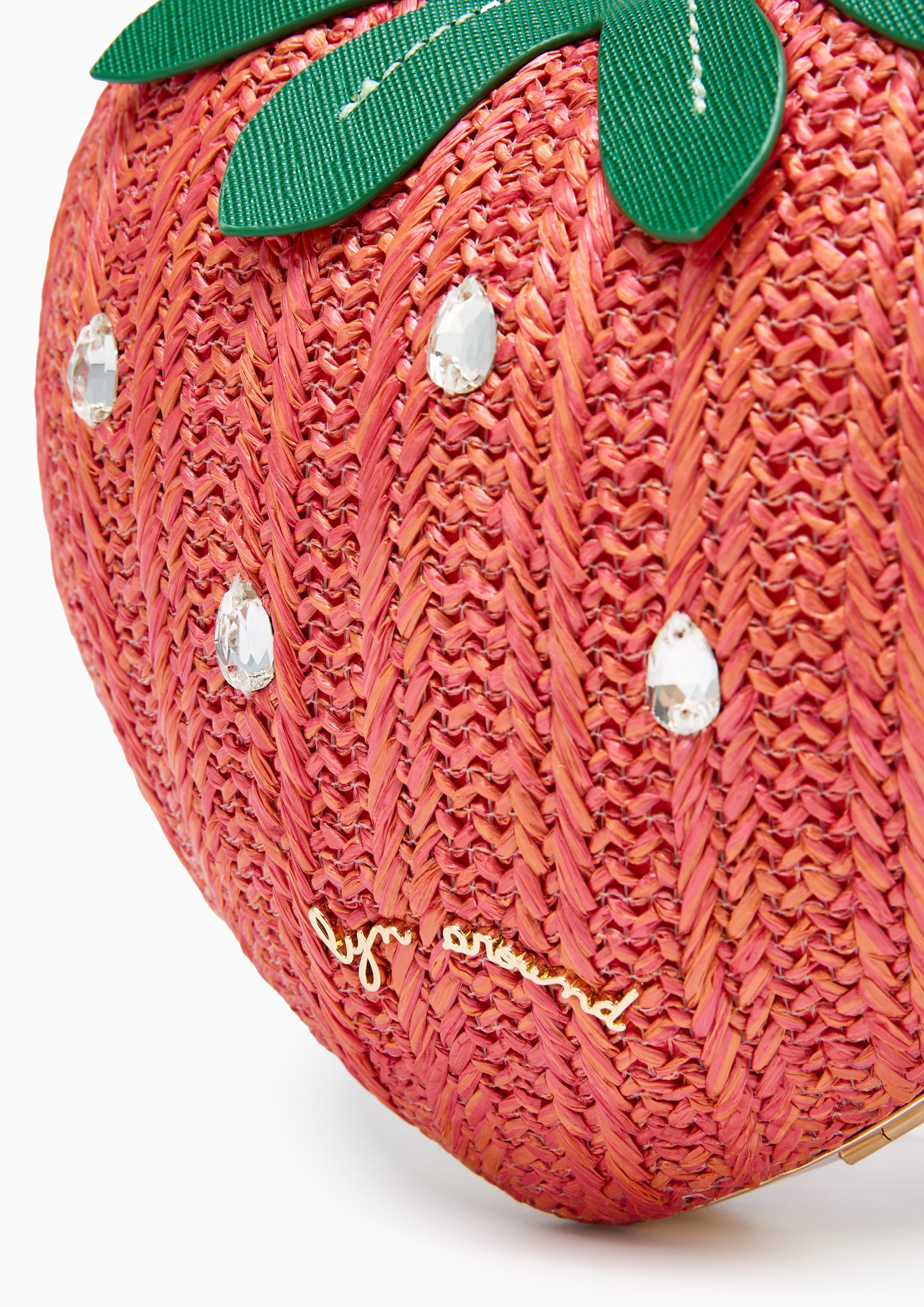 Raffia Style Strawberry Bag Red