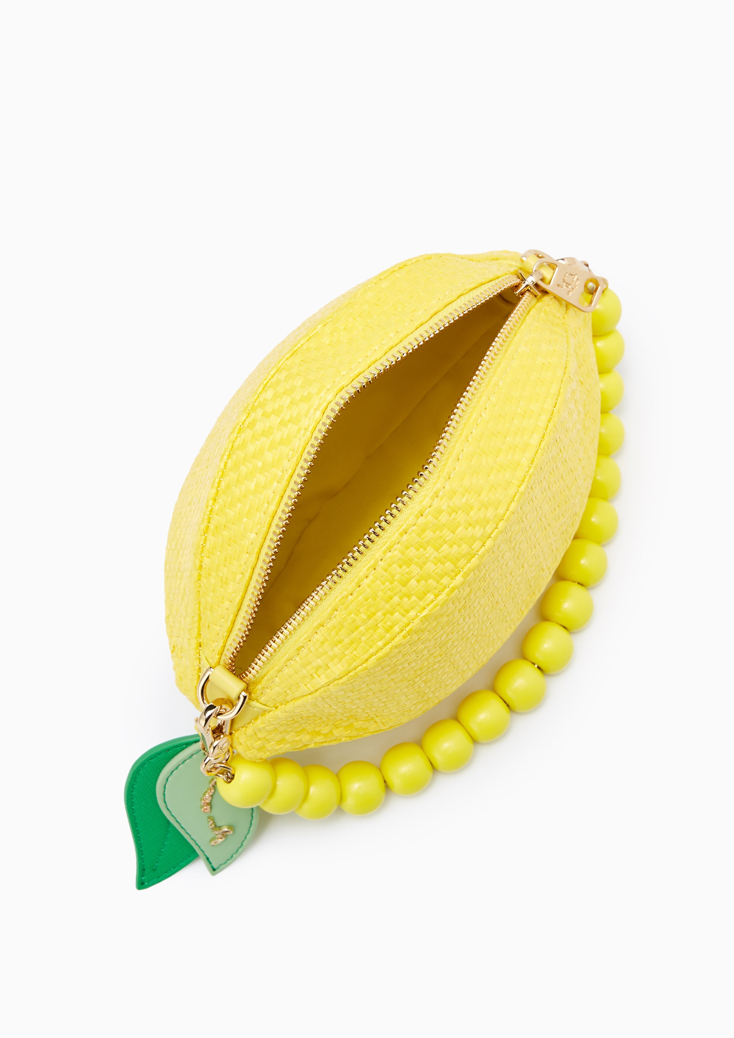 Lemon Bead Strap Bag Yellow