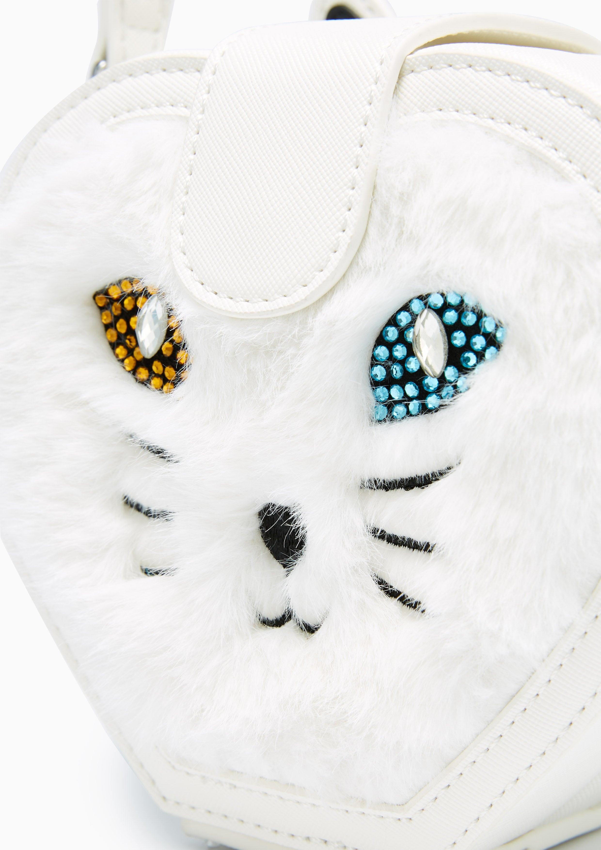 Kitty Heartie Crossbody Bag White