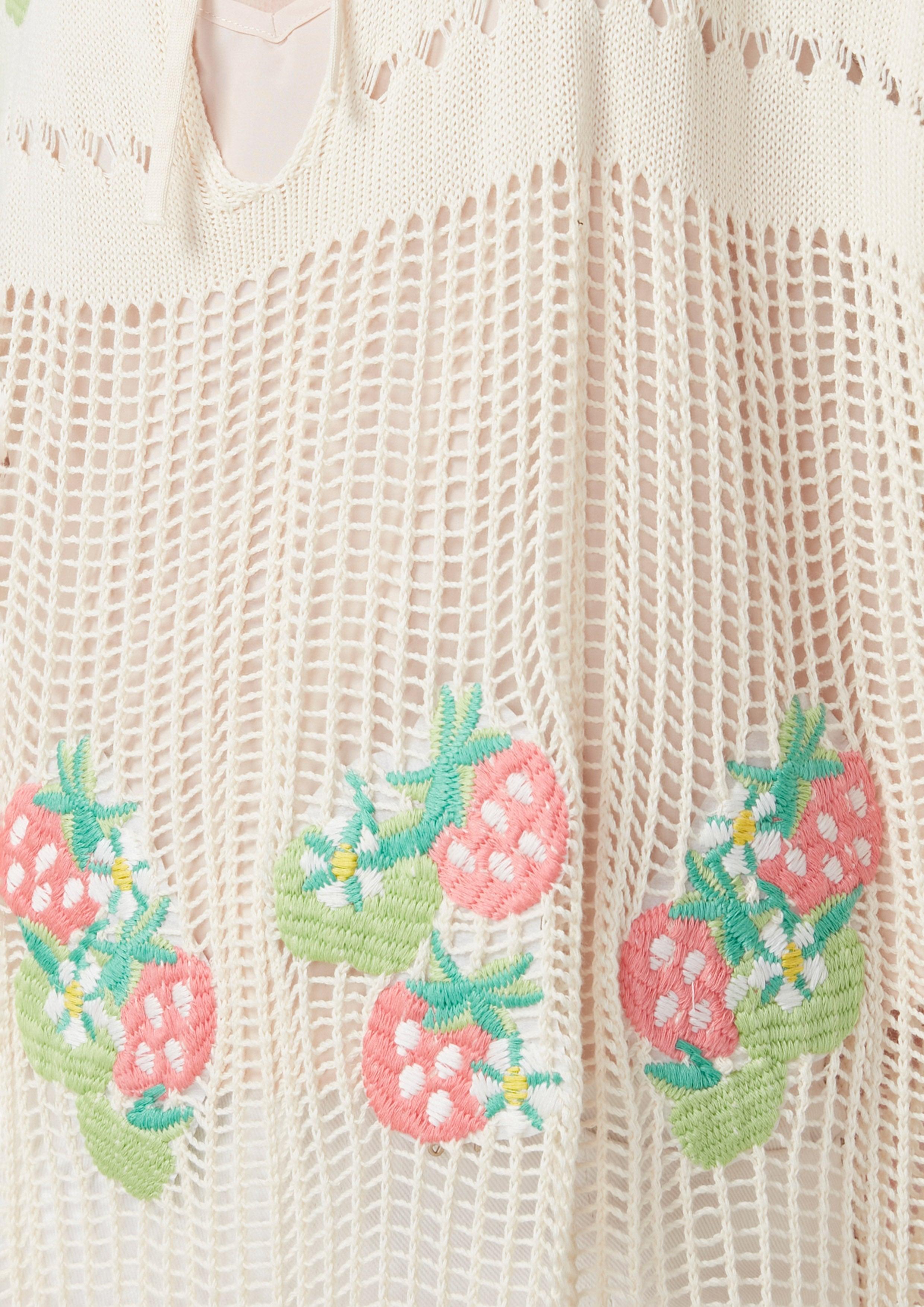 Nostalgia Chronicles Fruit Mesh Top Cream