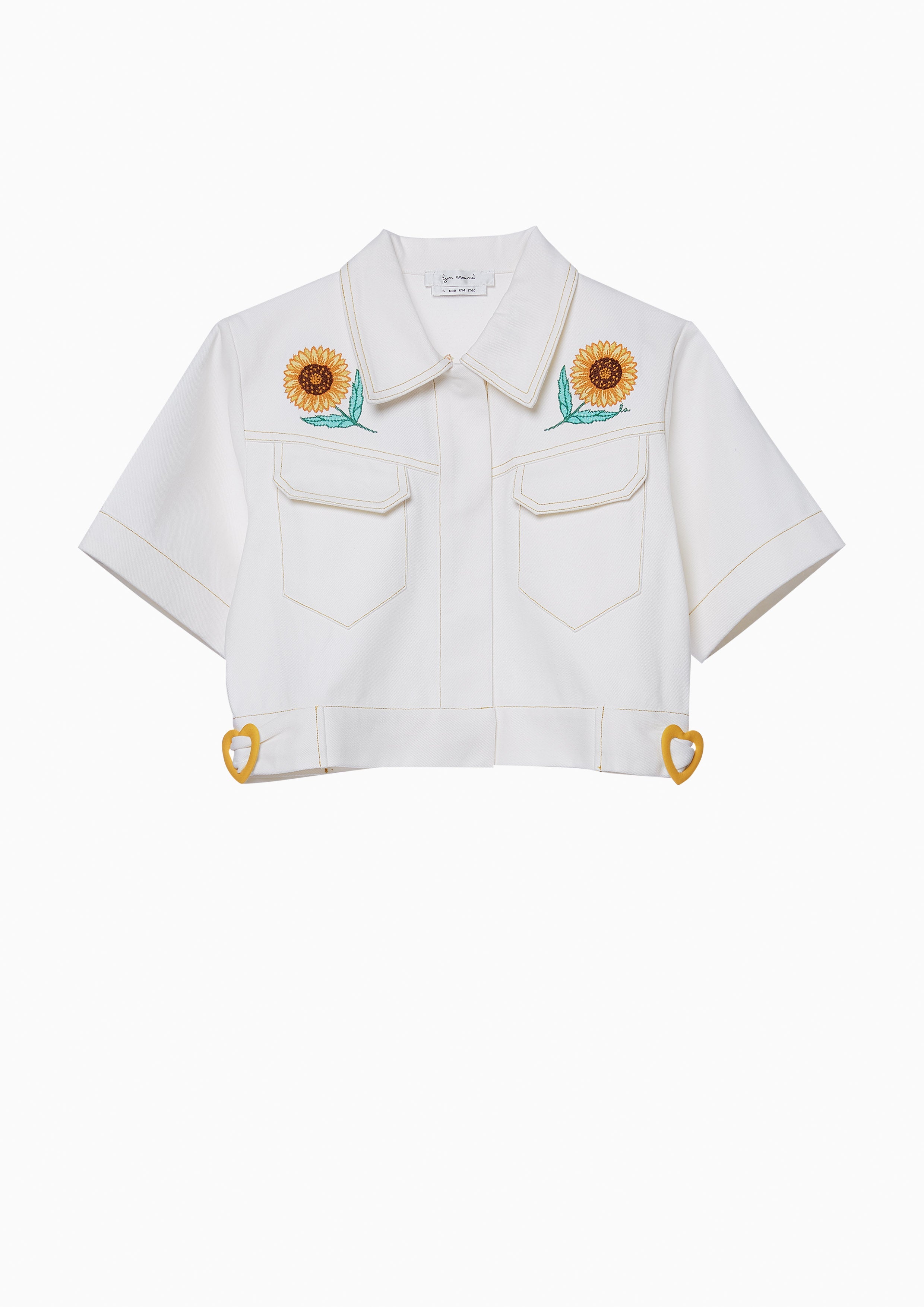 Sunflower Crop Shirt Blouse Nostalgia Chronicle Collection