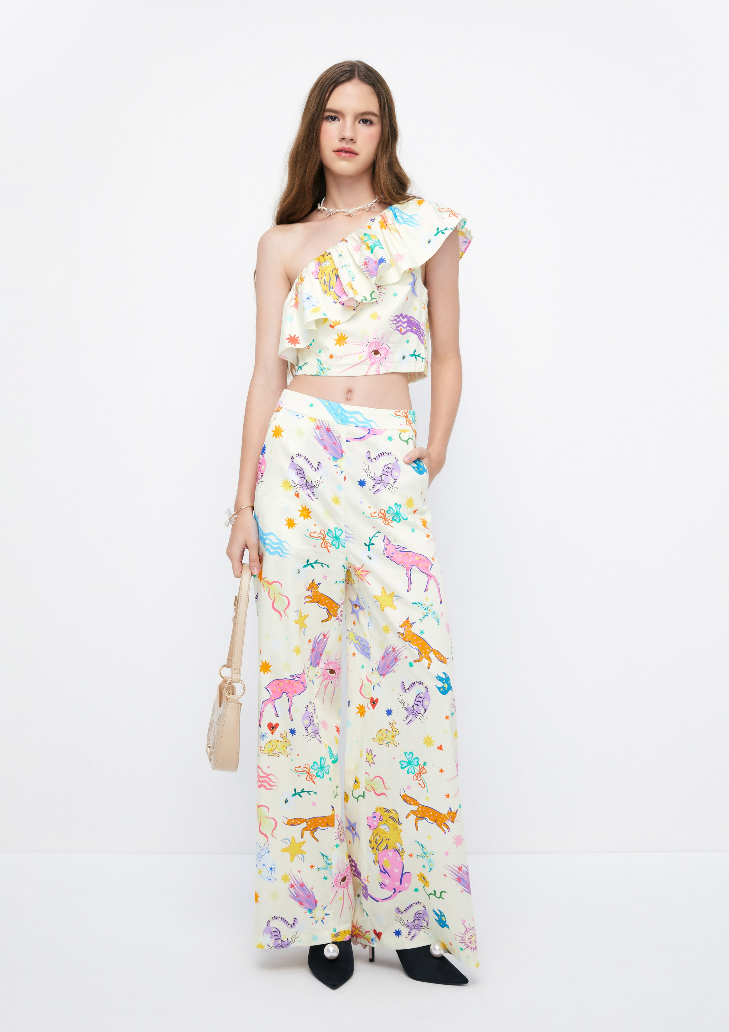 Zodiacal Dream Wide-Leg Pants Retro Rewind Collection