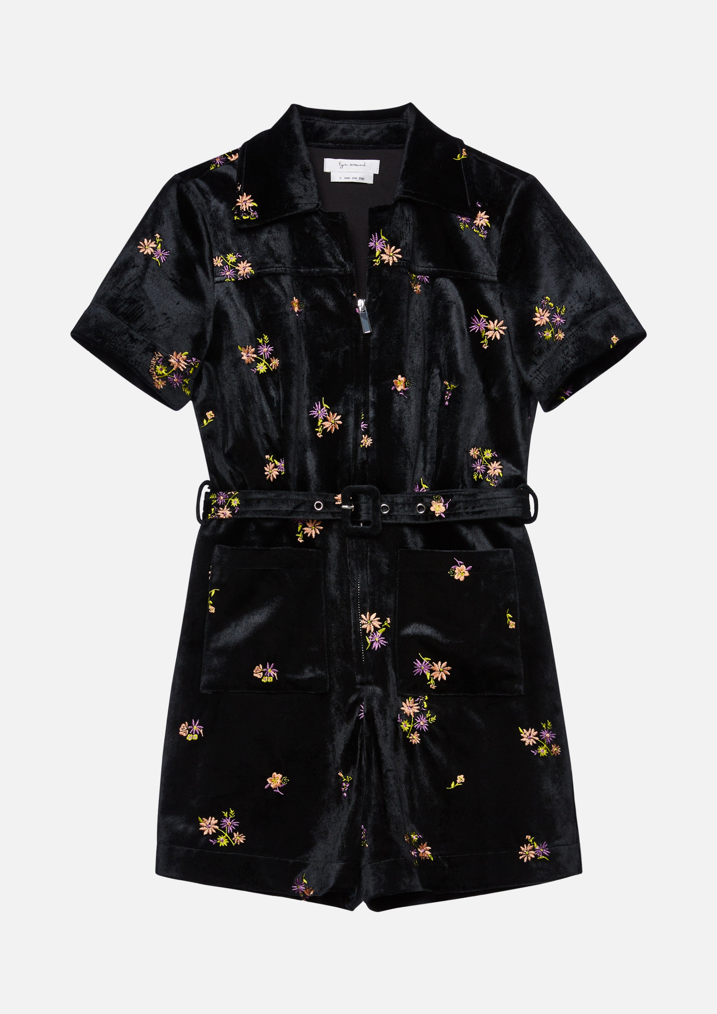 Floral Bouquet Velvet Romper The Activist Collection