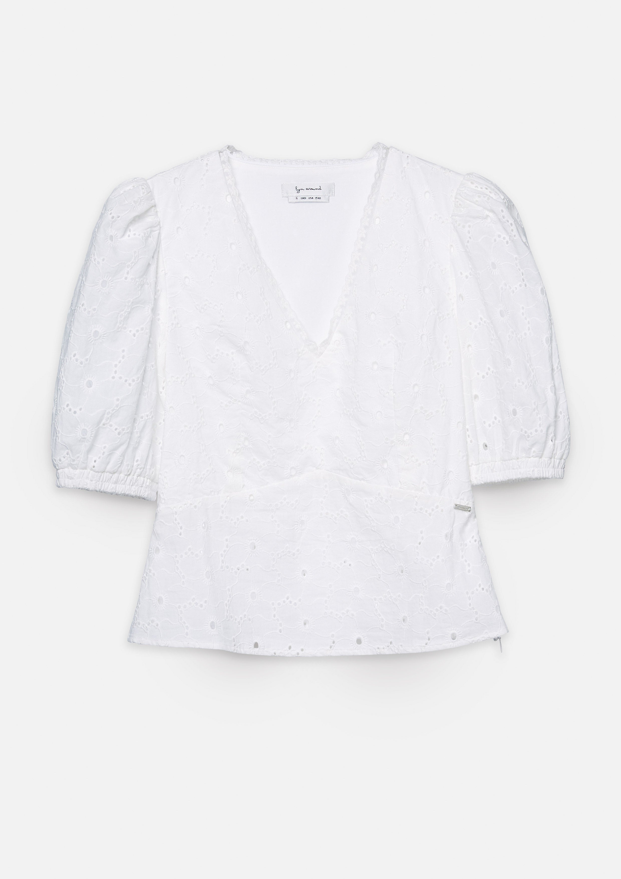 Broderie Puffed Short Sleeve Blouse Dreamweaver Troop Collection