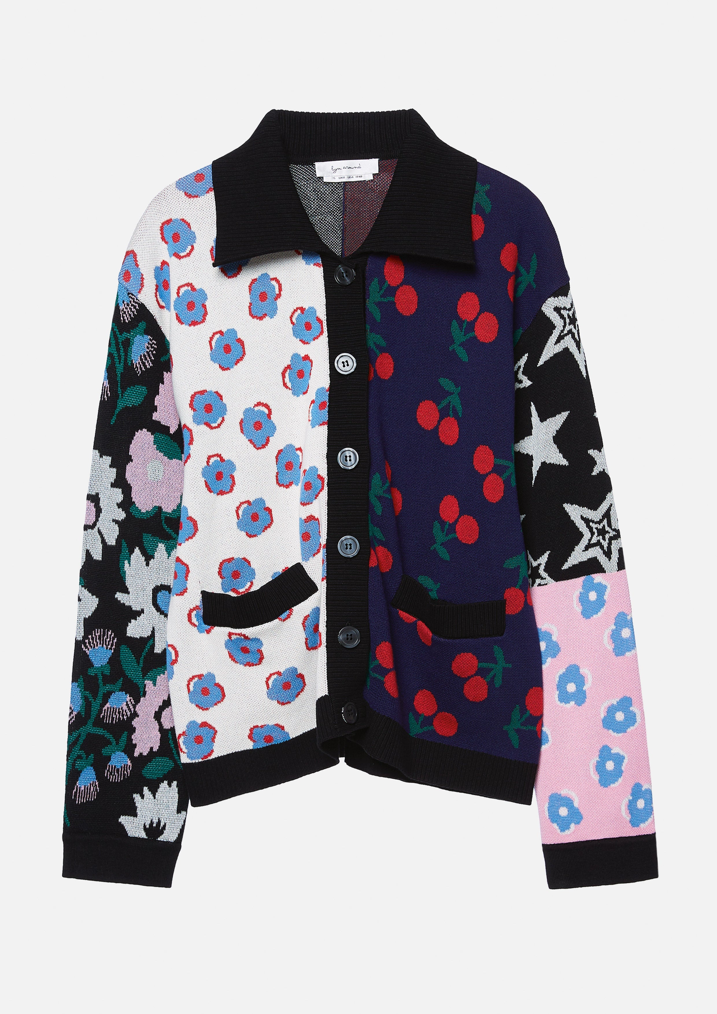 Floral Color Block Printed Cardigan Dreamweaver Troop Collection