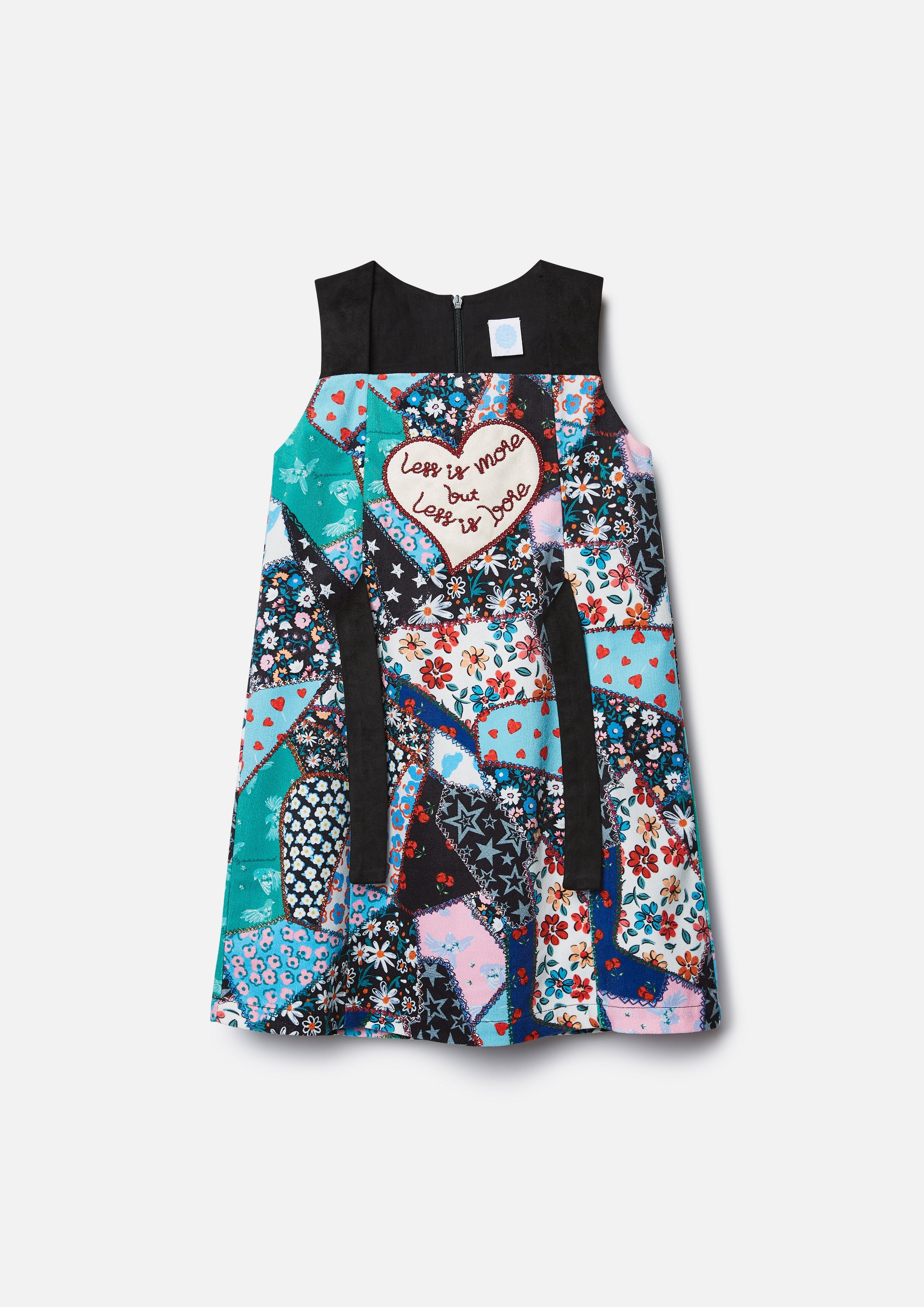 Patchwork Sleeveless Mini Dress For Girls Dreamweaver Troop Collection