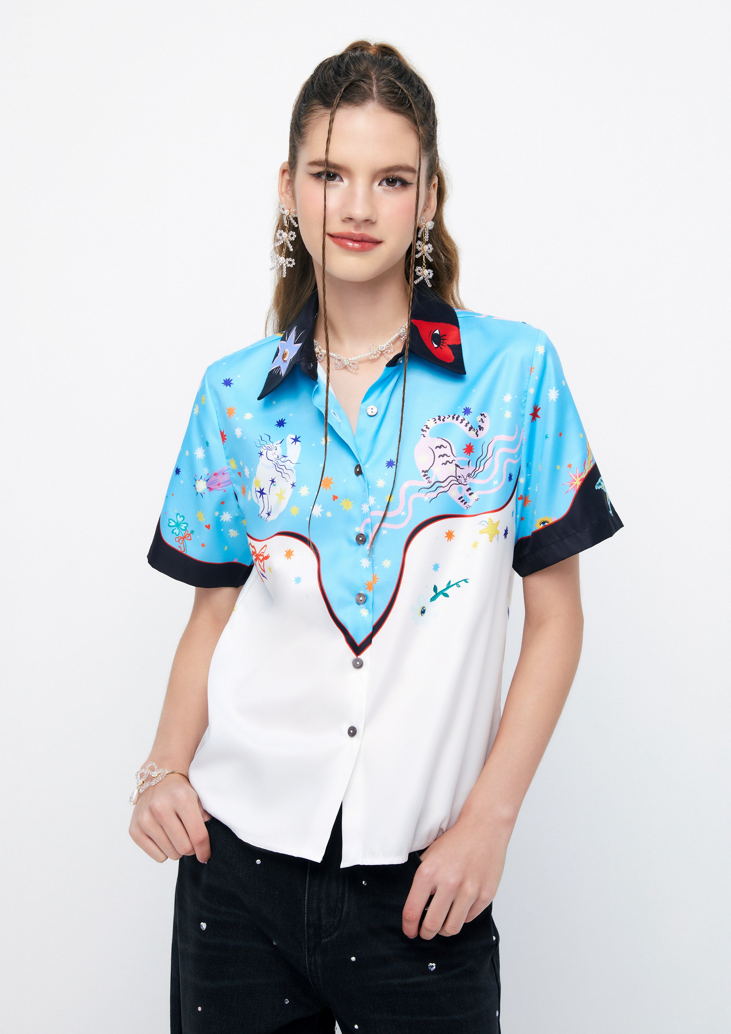 Zodiacal Dream Short Sleeve Shirt Retro Rewind Collection