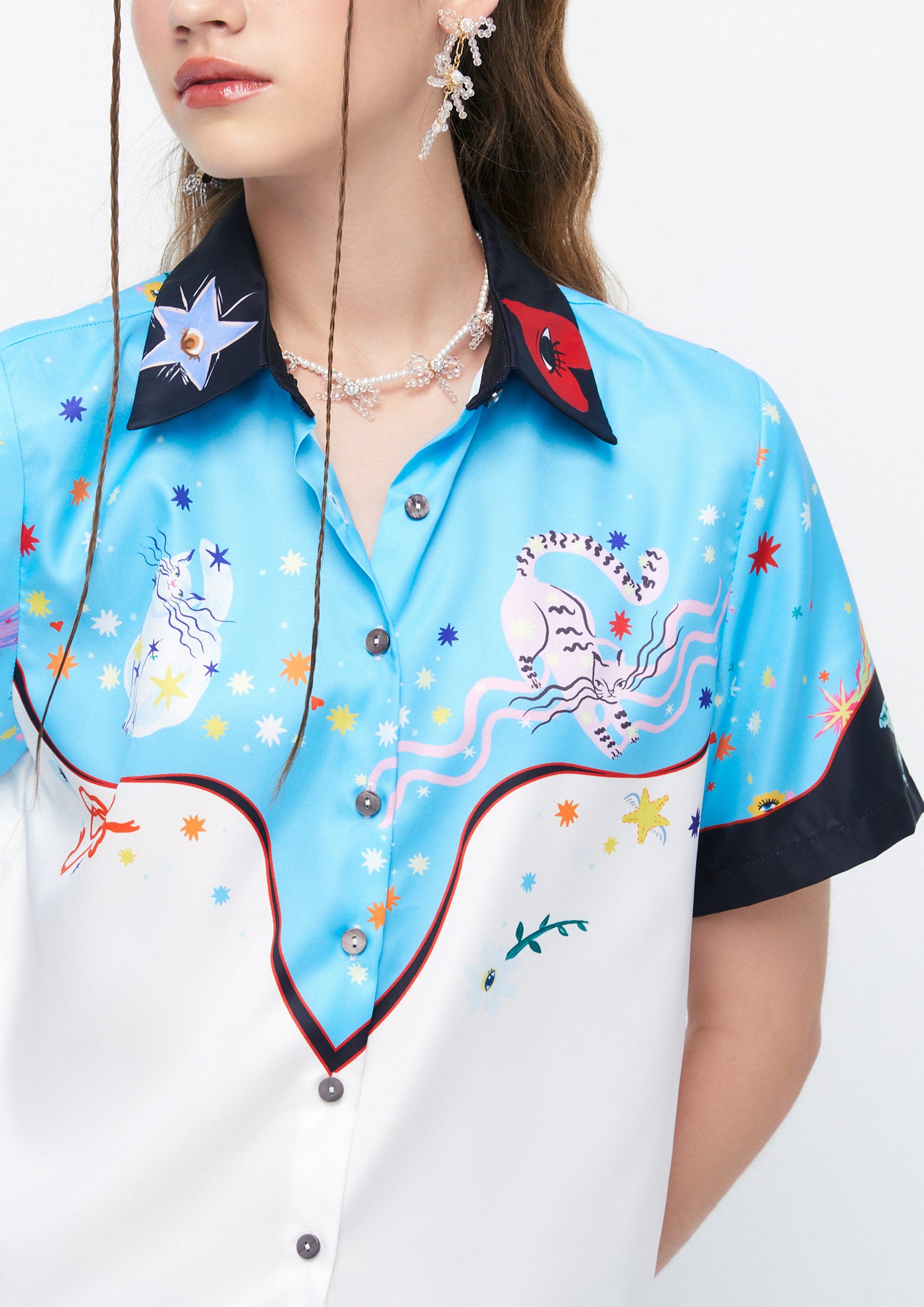 Zodiacal Dream Short Sleeve Shirt Retro Rewind Collection