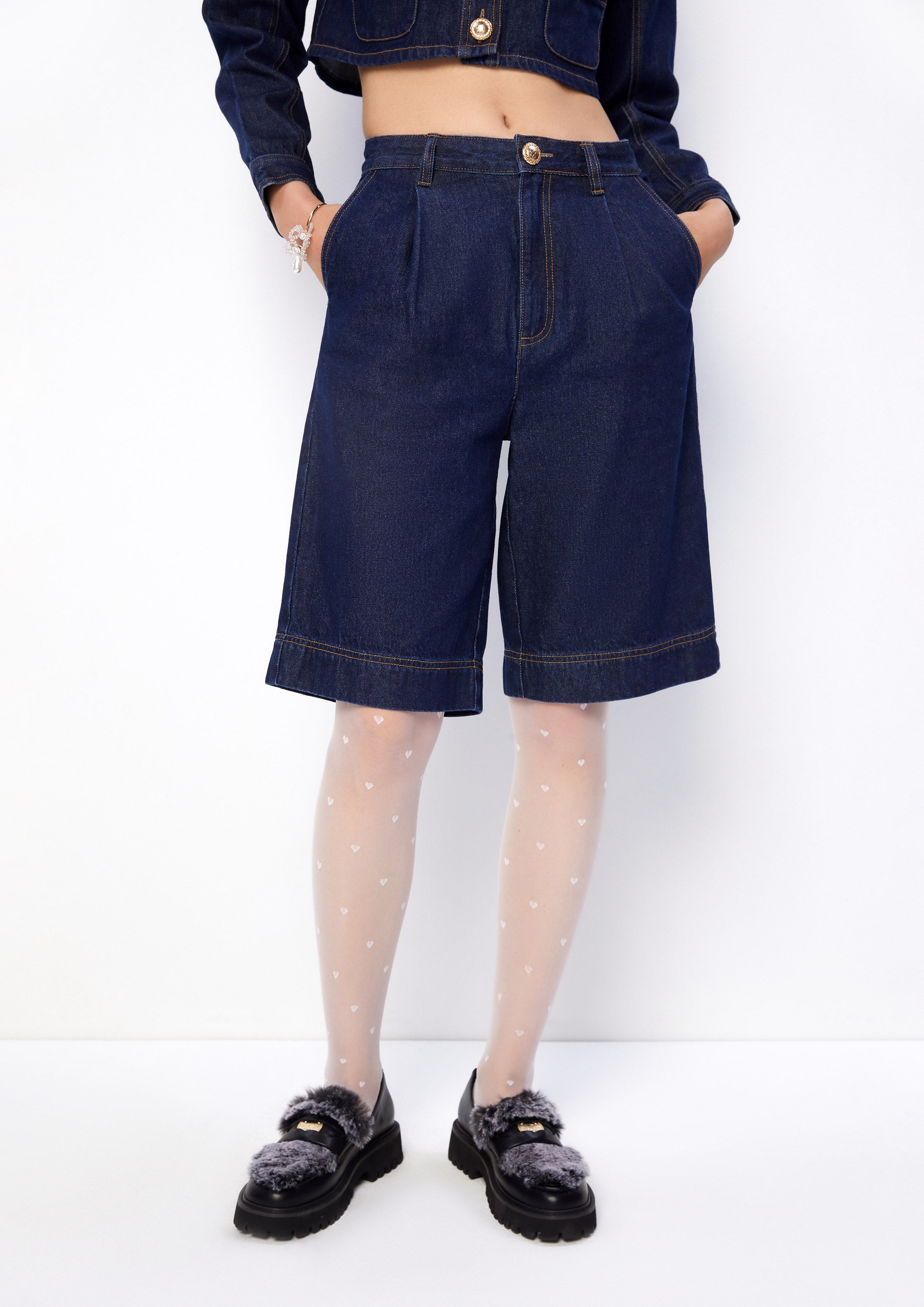 Wide-Leg Denim Shorts The class of 2002 Collection