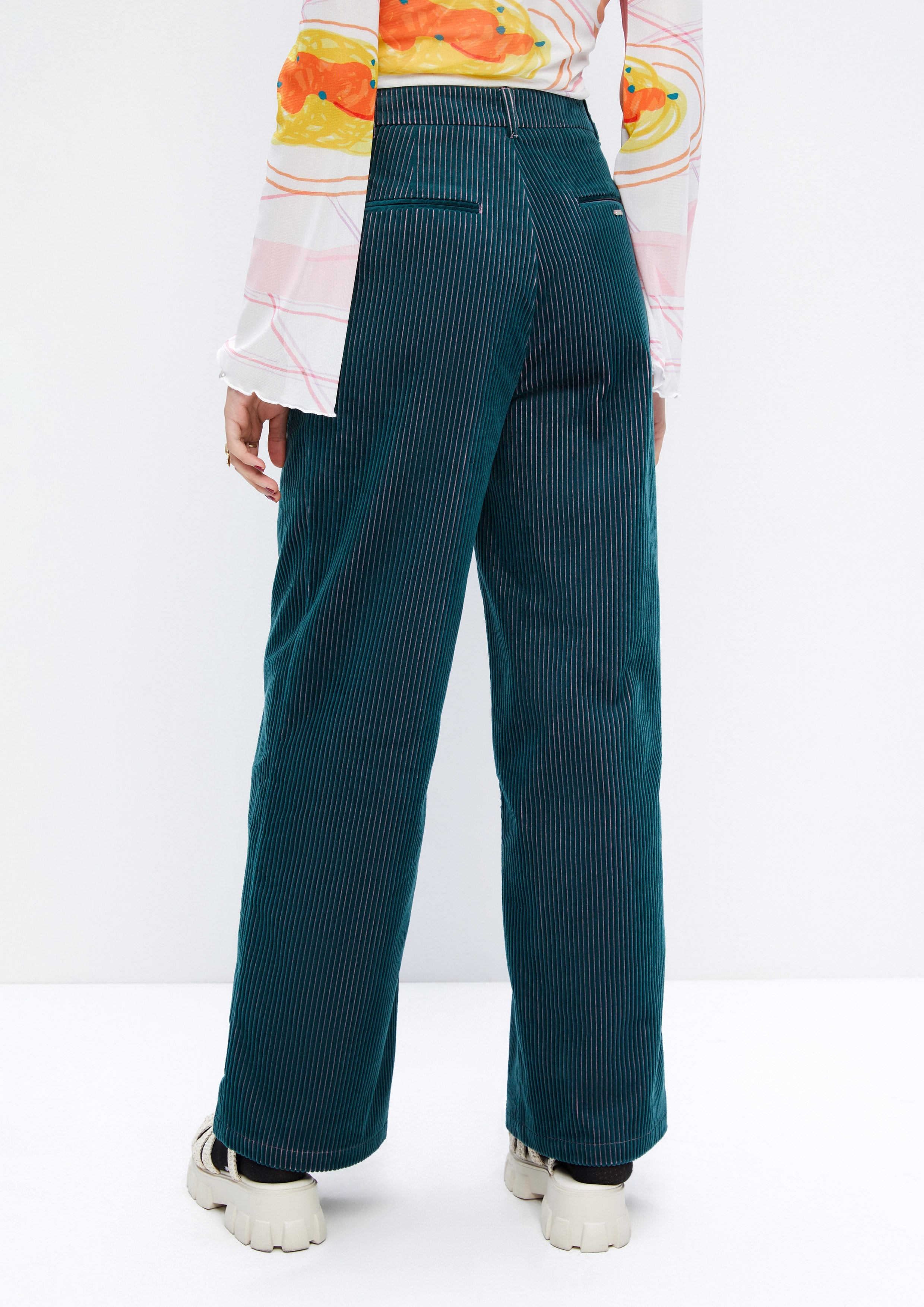 Wide Leg Corduroy Trousers Retro Rewind Collection