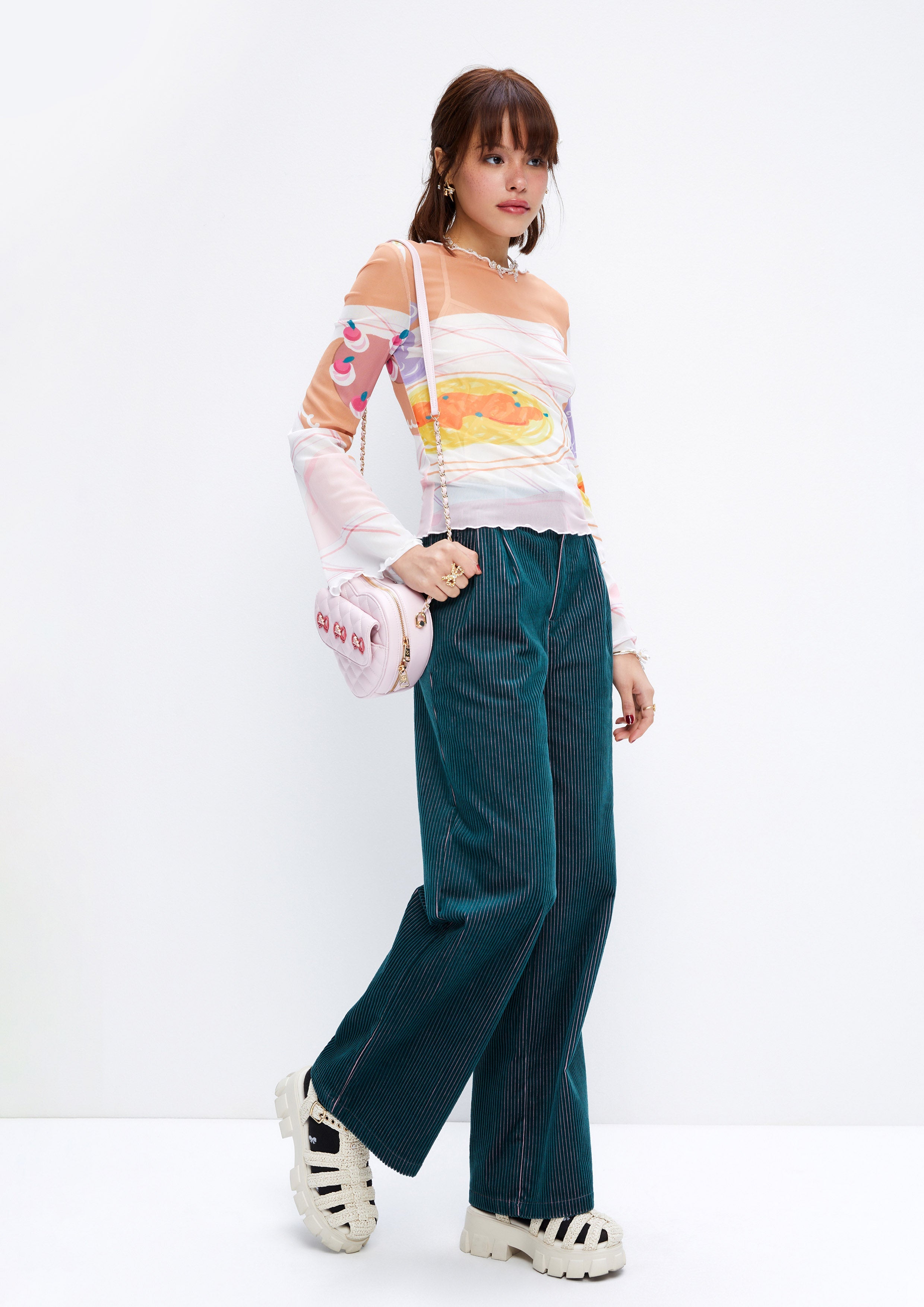 Wide Leg Corduroy Trousers Retro Rewind Collection