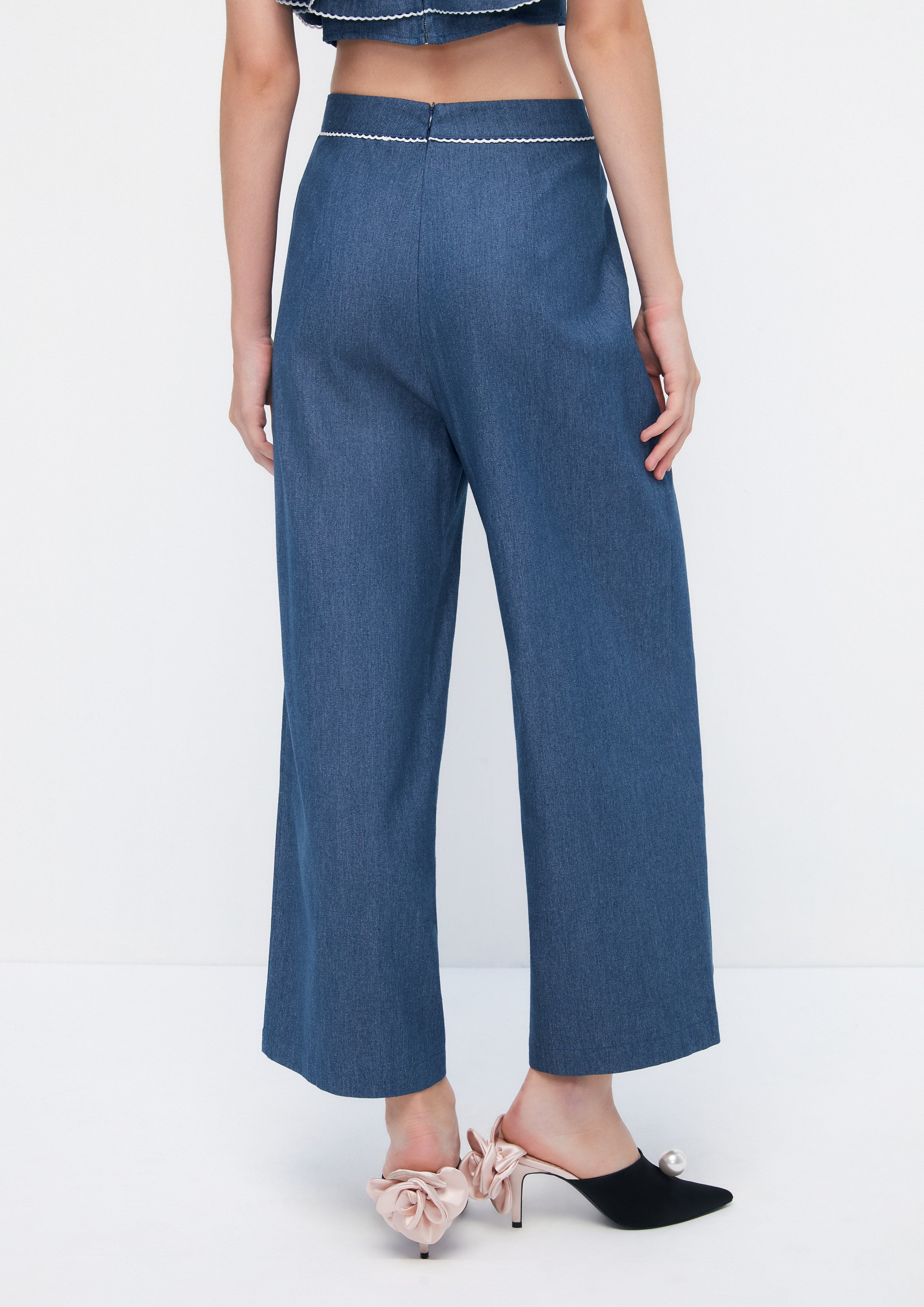 Cosmic Fantasy Wide Leg Denim Jeans Retro Rewind Collection