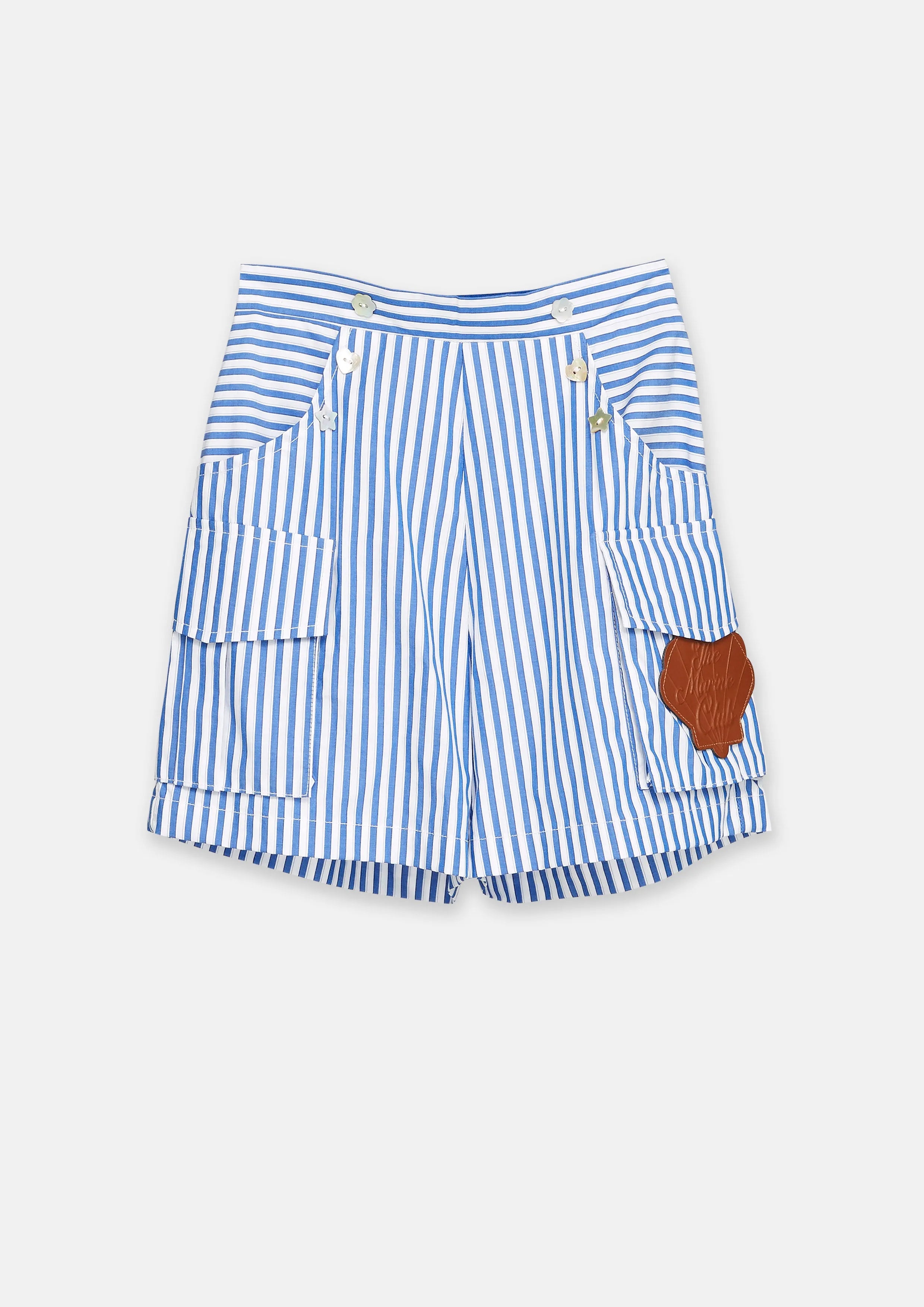 Nautical Stripe Cargo Shorts For Girls The Secret Place